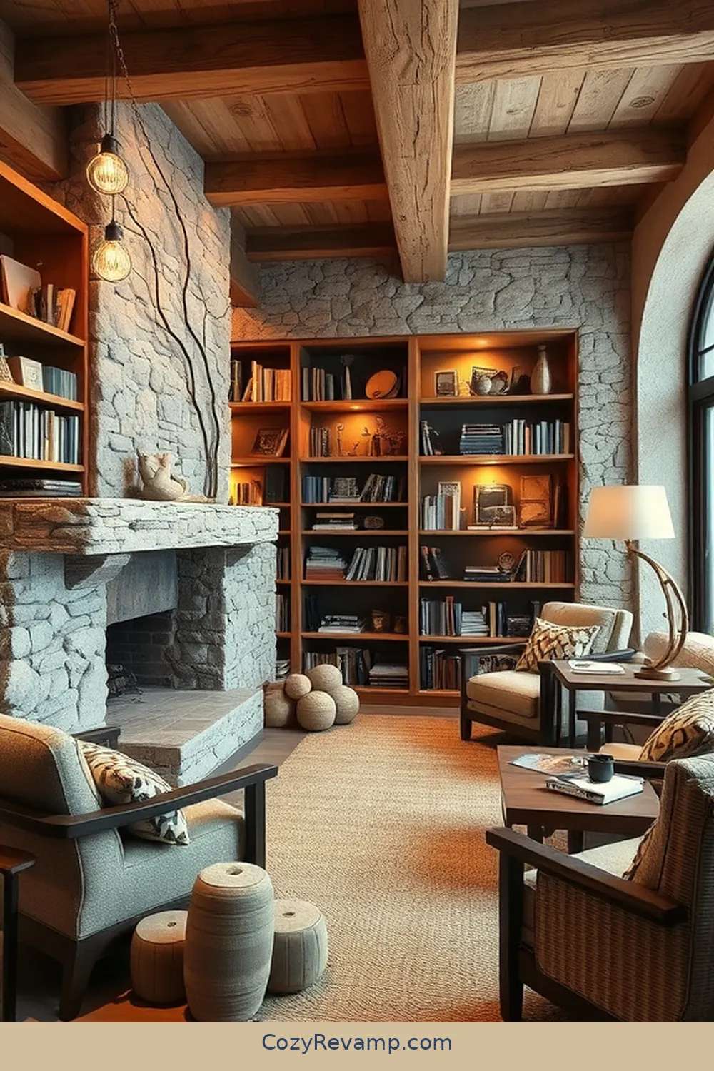 16 Essential Elements for a Rustic Library Using Natural Fibers 15 Stone or Pebble Decor for 16 Essential Elements for a Rustic Library Using Natural Fibers