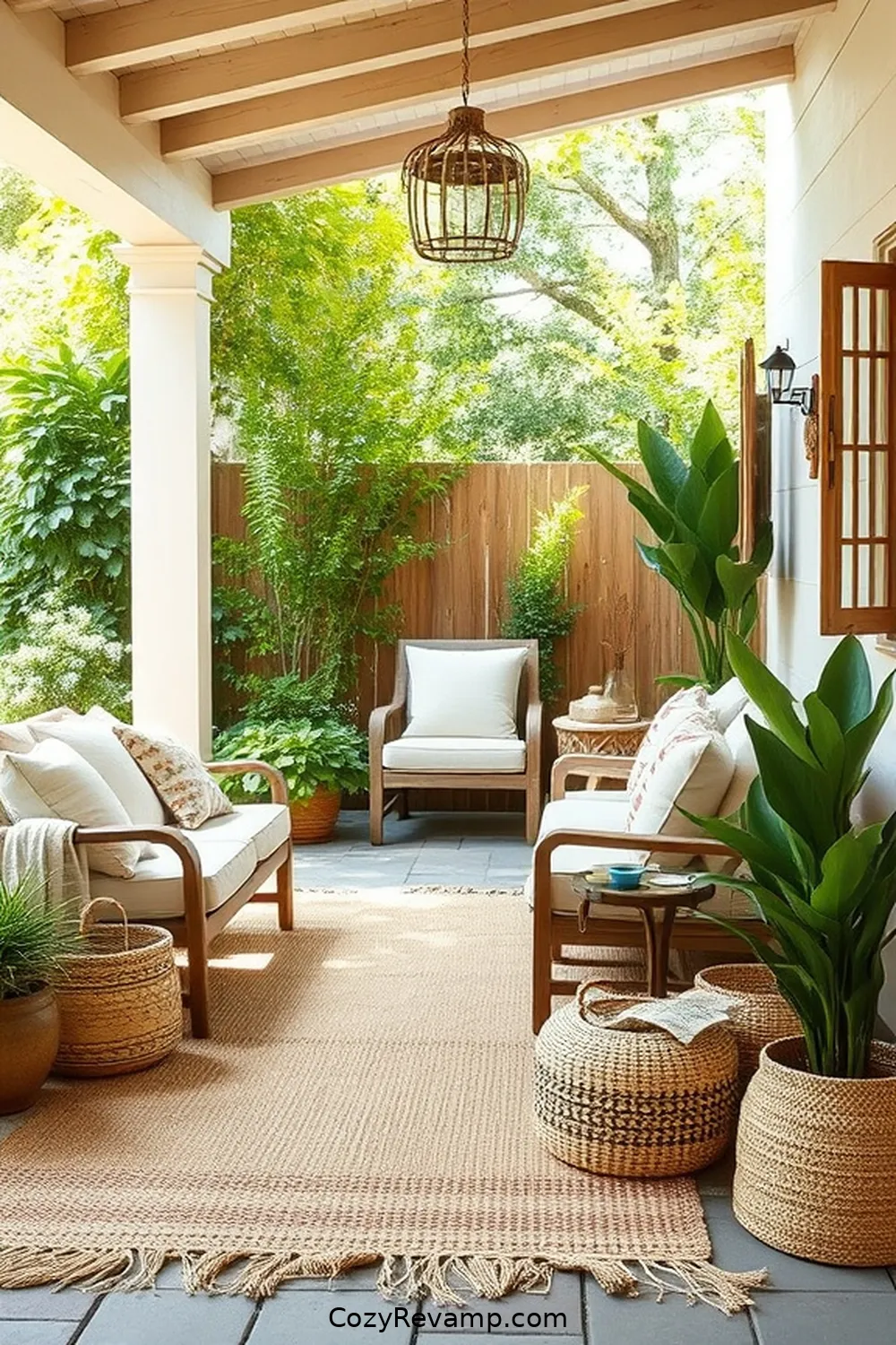 16 Essential Elements for a Rustic Outdoor Patio With Natural Fibers 5 Organic Textiles for 16 Essential Elements for a Rustic Outdoor Patio With Natural Fibers