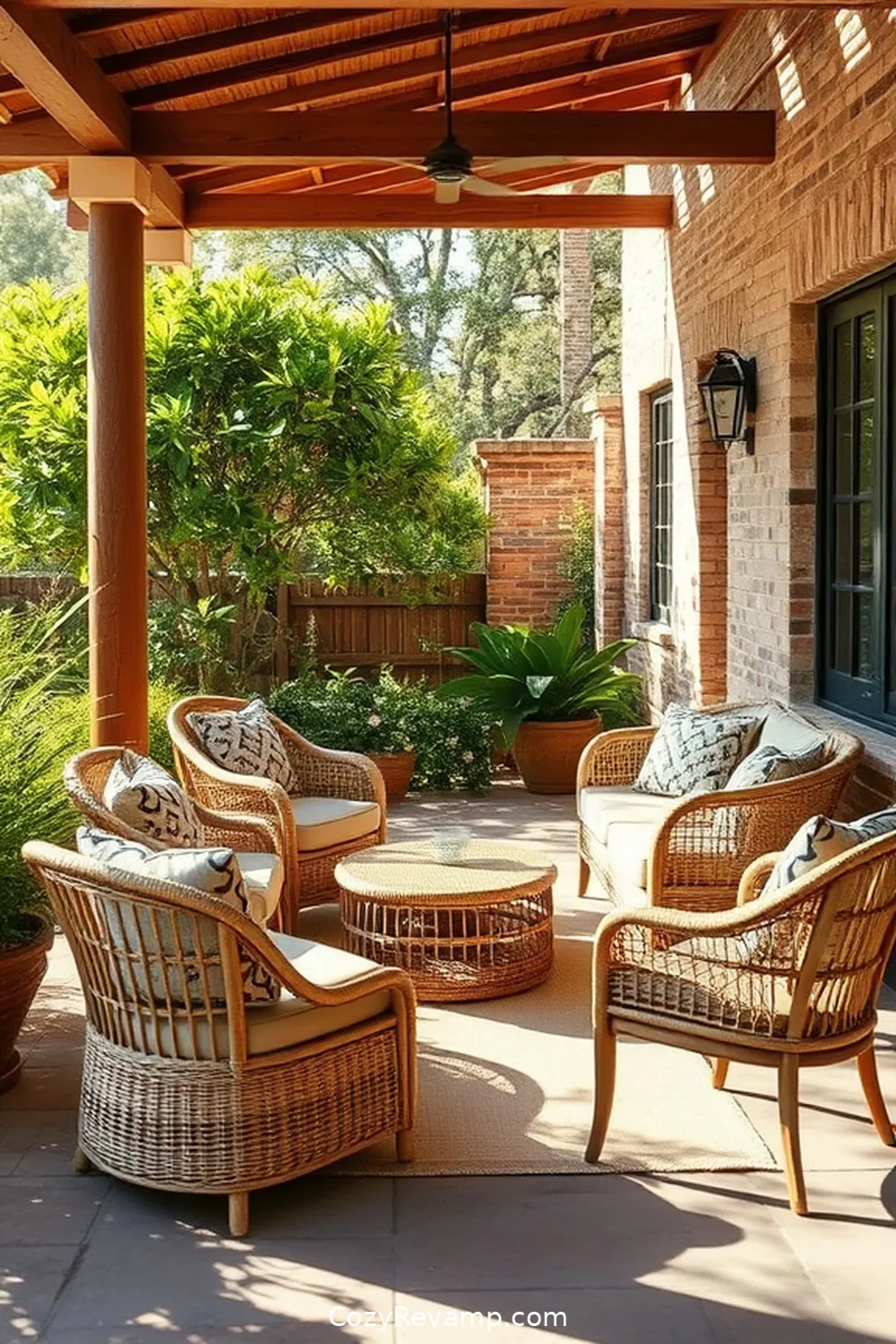 16 Essential Elements for a Rustic Outdoor Patio With Natural Fibers 2 Woven Seating Options for 16 Essential Elements for a Rustic Outdoor Patio With Natural Fibers