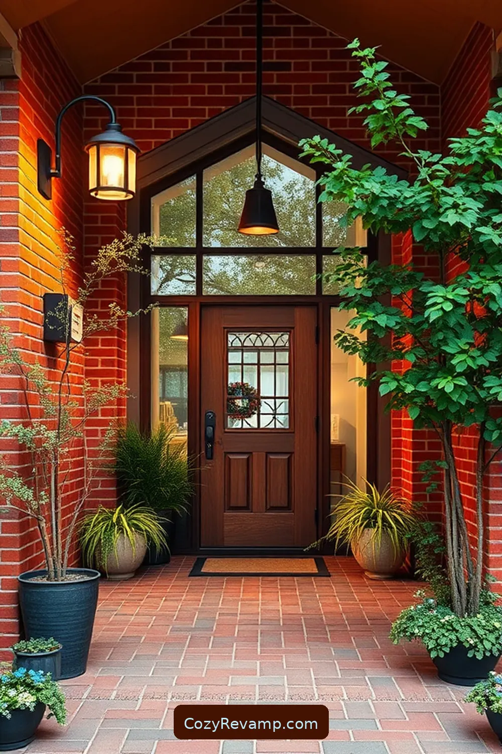 16 Essential Materials for Mid-Century Modern Entryways With Solar-Powered Lights 15 Brick for 16 Essential Materials for Mid-Century Modern Entryways With Solar-Powered Lights