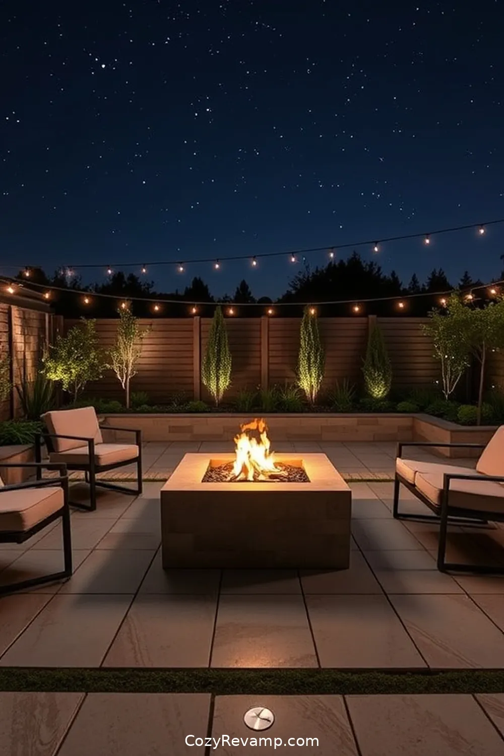 16 Essential Materials for a Minimalist Outdoor Patio With Solar-Powered Lights 10 Simple Fire Pit for 16 Essential Materials for a Minimalist Outdoor Patio With Solar-Powered Lights