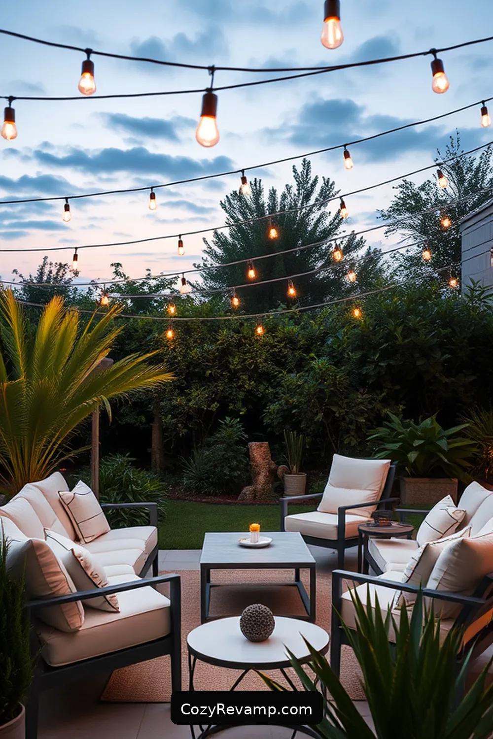 16 Essential Materials for a Minimalist Outdoor Patio With Solar-Powered Lights 8 Solar-Powered String Lights for 16 Essential Materials for a Minimalist Outdoor Patio With Solar-Powered Lights