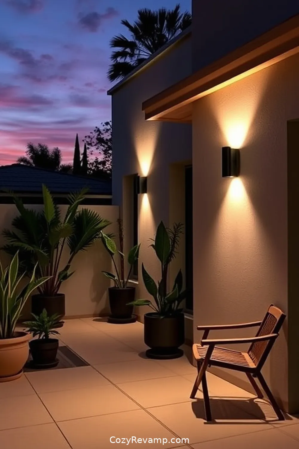 16 Essential Materials for a Minimalist Outdoor Patio With Solar-Powered Lights 17 Solar-Powered Wall Sconces for 16 Essential Materials for a Minimalist Outdoor Patio With Solar-Powered Lights