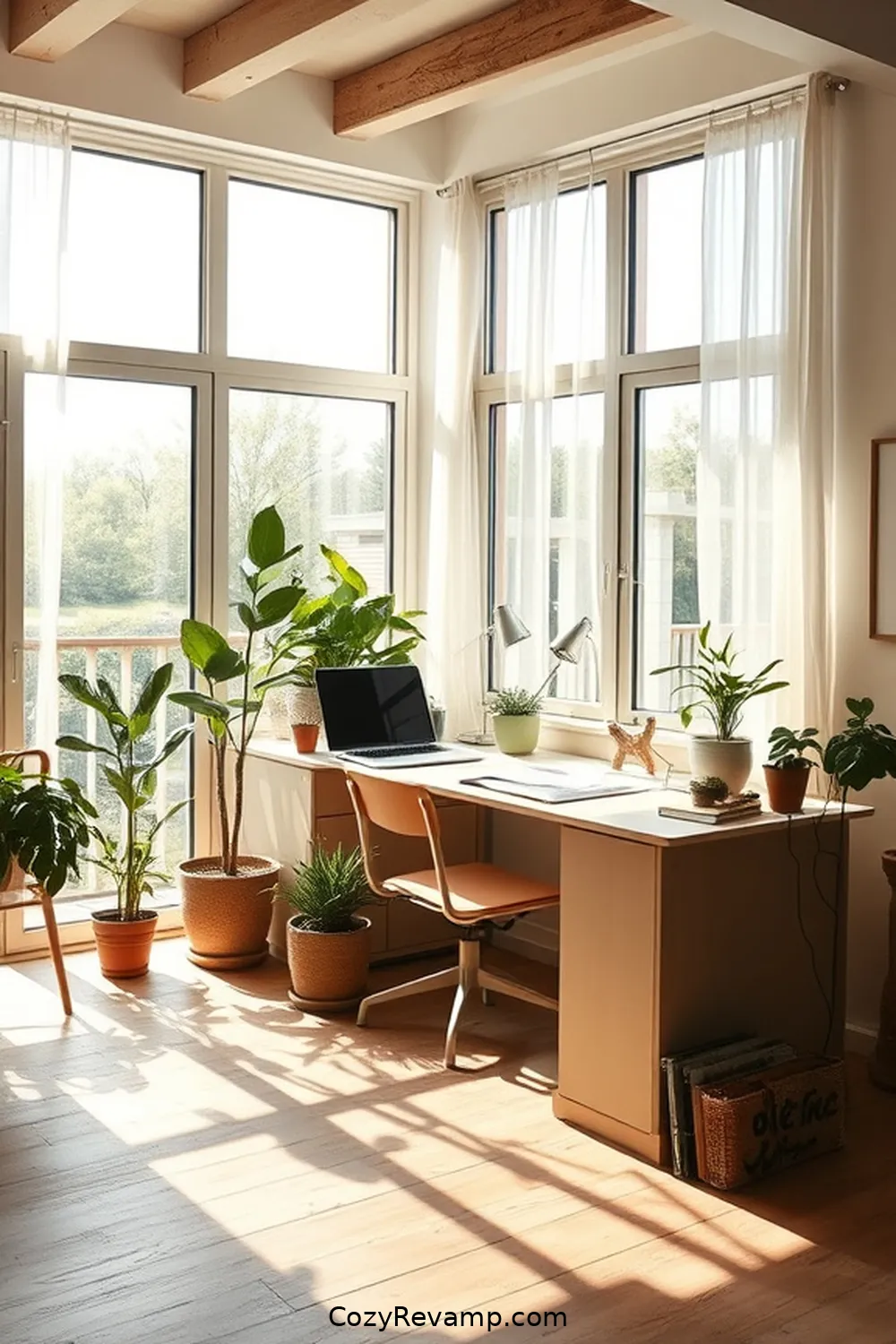 Incorporate Natural Light for 16 Essential Tips for a Scandinavian Home Office Using Reclaimed Materials