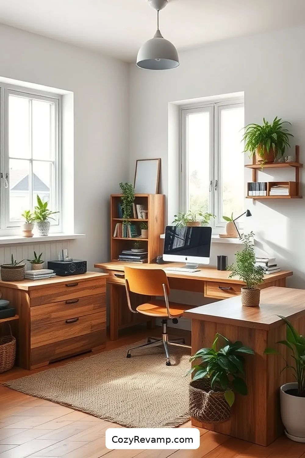 Maintain a Clutter-Free Environment for 16 Essential Tips for a Scandinavian Home Office Using Reclaimed Materials