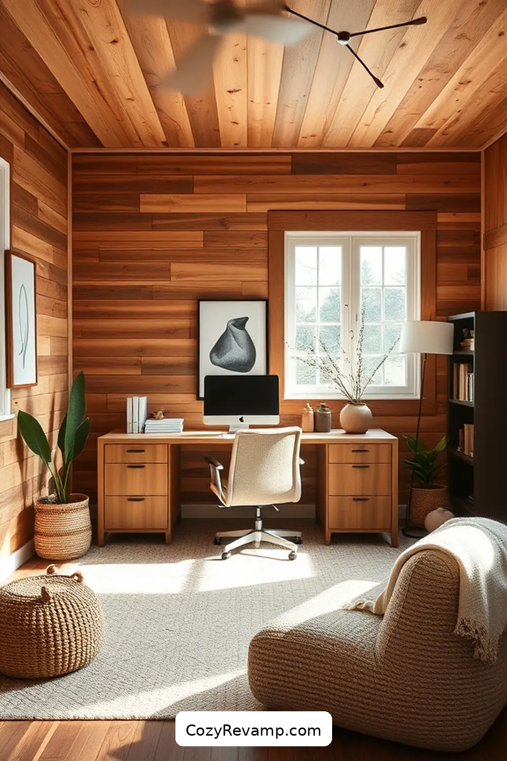 Use Reclaimed Materials for Wall Treatments for 16 Essential Tips for a Scandinavian Home Office Using Reclaimed Materials