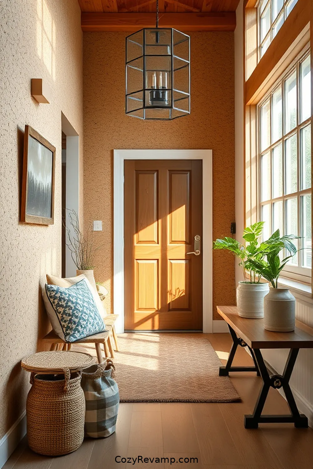 16 Inspiring Ideas for a Modern Farmhouse Entryway Featuring Cork Material 3 Create a Cork Accent Wall for Visual Interest for 16 Inspiring Ideas for a Modern Farmhouse Entryway Featuring Cork Material