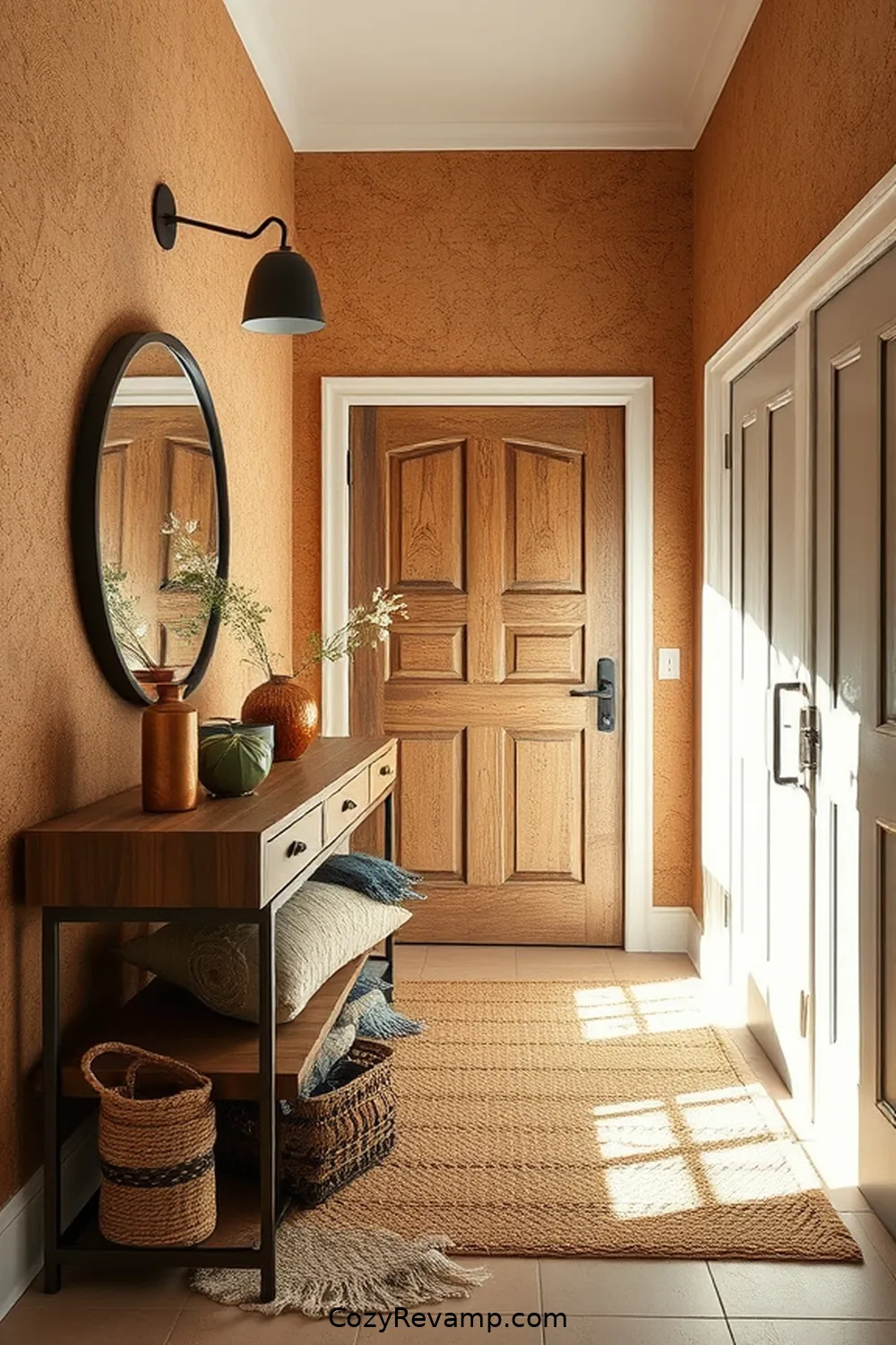 16 Inspiring Ideas for a Modern Farmhouse Entryway Featuring Cork Material 17 Mix and Match Cork With Other Textures for Depth for 16 Inspiring Ideas for a Modern Farmhouse Entryway Featuring Cork Material