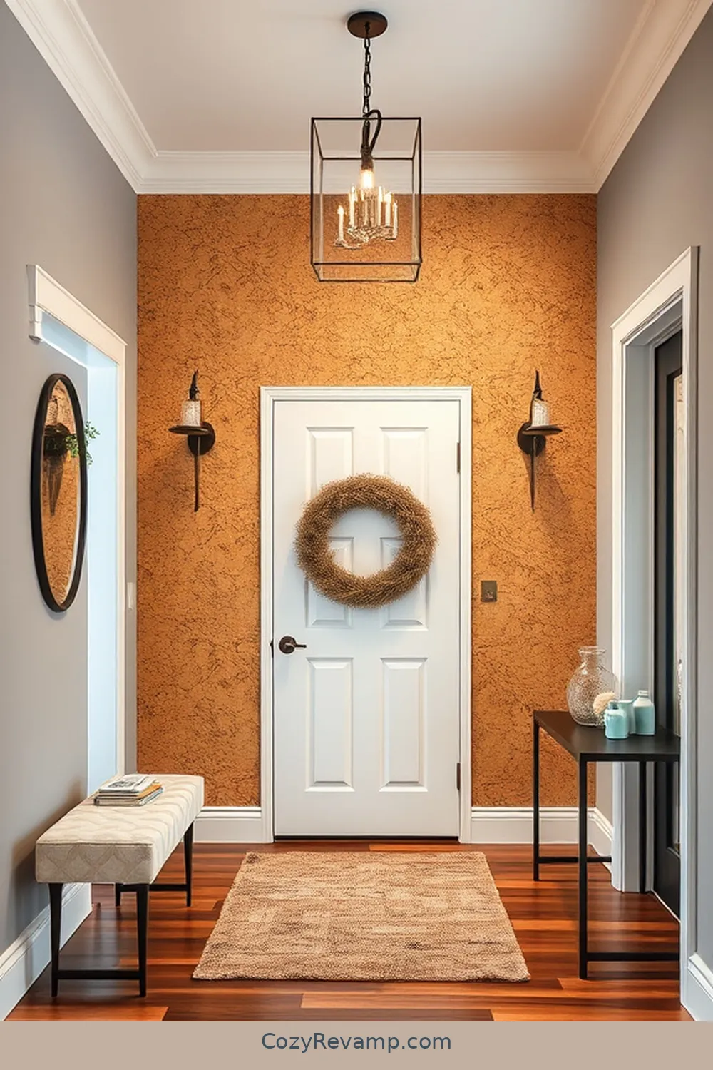 16 Inspiring Ideas for a Modern Farmhouse Entryway Featuring Cork Material 4 Use Cork Panels for a Unique Backdrop for 16 Inspiring Ideas for a Modern Farmhouse Entryway Featuring Cork Material
