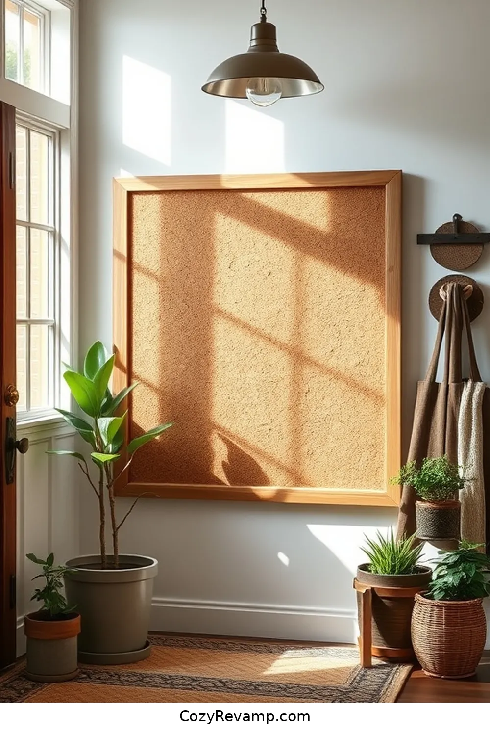 16 Inspiring Ideas for a Modern Farmhouse Entryway Featuring Cork Material 16 Use Cork as a Bulletin Board for Community Updates for 16 Inspiring Ideas for a Modern Farmhouse Entryway Featuring Cork Material