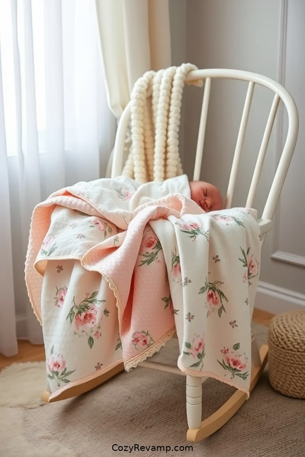 Upcycled Fabric Swaddles for 16 Inspiring Ideas for a Modern Farmhouse Nursery Using Upcycled Fabric