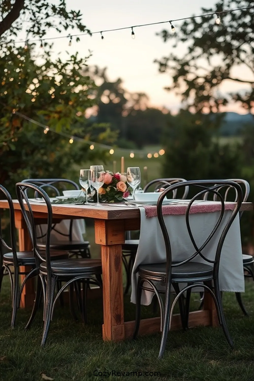 16 Inspiring Ideas for a Modern Farmhouse Outdoor Patio Using Reclaimed Materials 3 Vintage Metal Chairs for 16 Inspiring Ideas for a Modern Farmhouse Outdoor Patio Using Reclaimed Materials