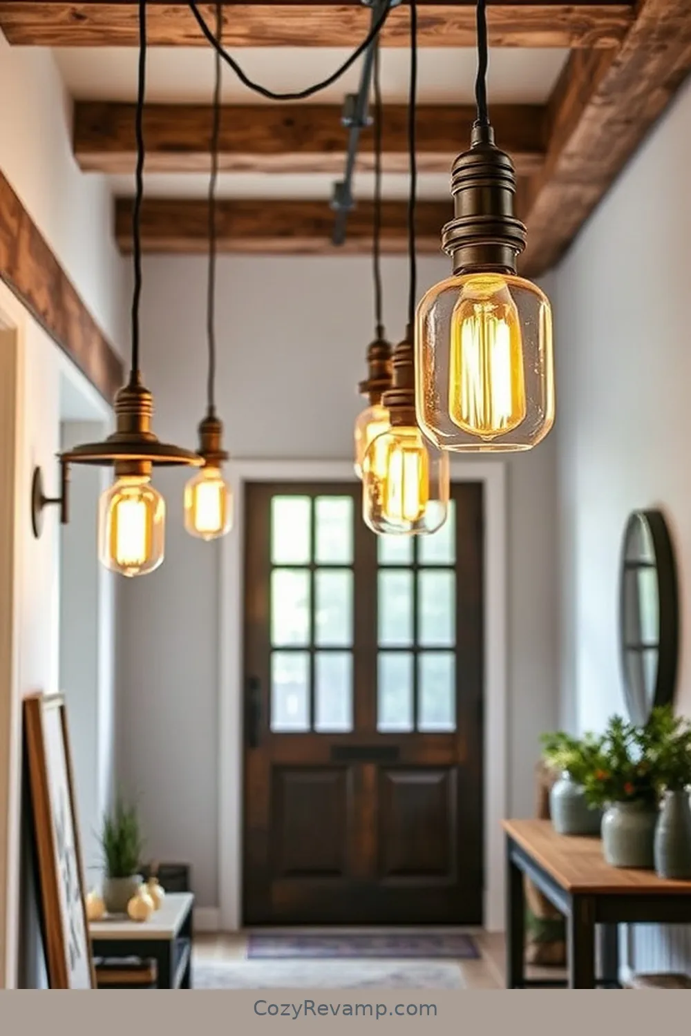 16 Inspiring Ideas for an Industrial Entryway With Reclaimed Materials 4 Industrial-Style Lighting Fixtures for 16 Inspiring Ideas for an Industrial Entryway With Reclaimed Materials