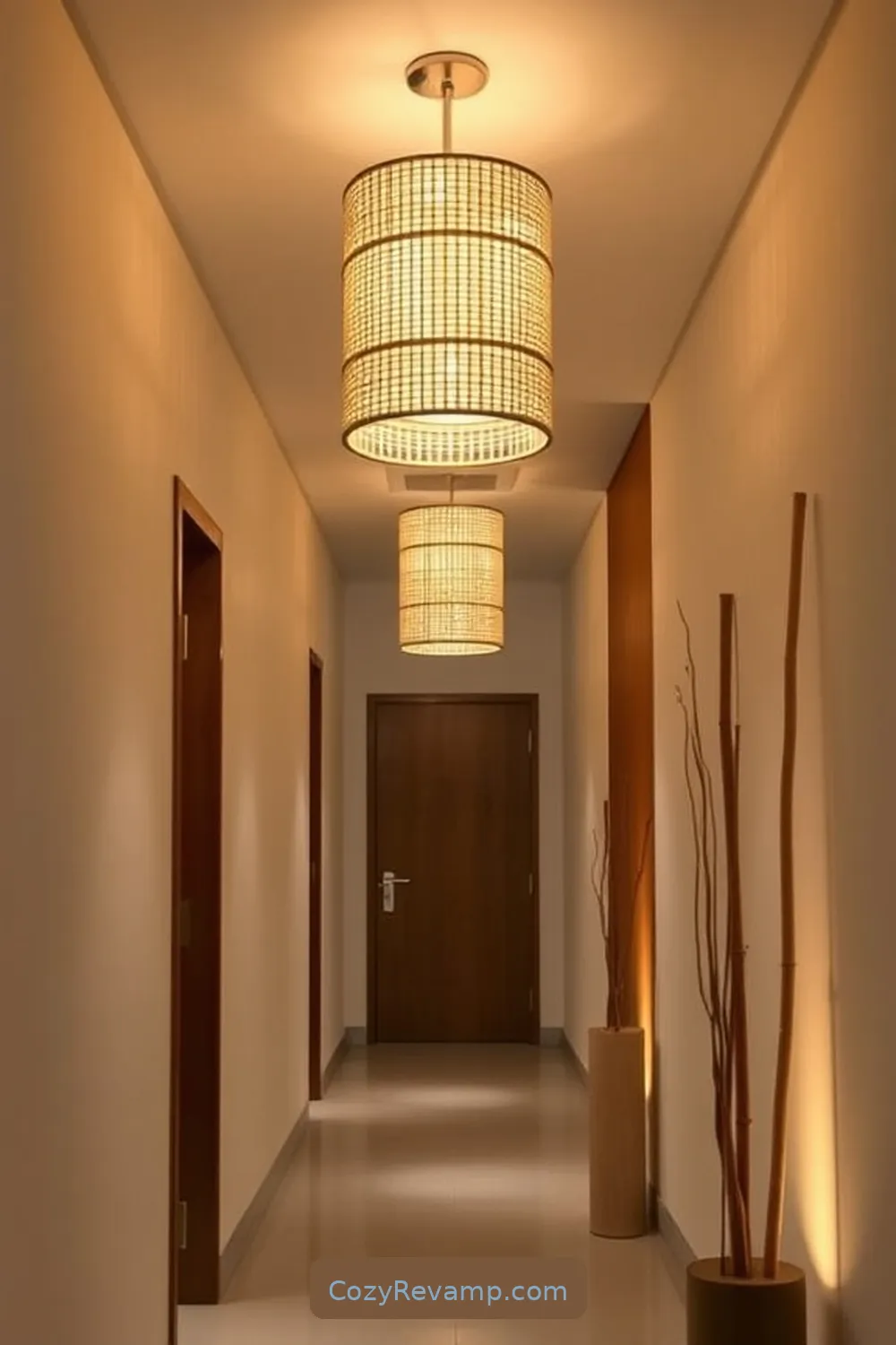 16 Inspiring Minimalist Hallway Designs With Bamboo Material 10 Integrated Bamboo Lighting Fixtures for 16 Inspiring Minimalist Hallway Designs With Bamboo Material