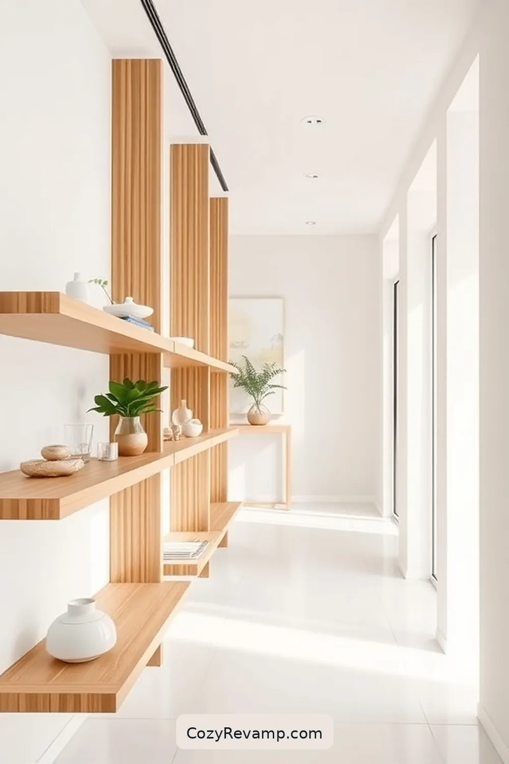 16 Inspiring Minimalist Hallway Designs With Bamboo Material 5 Minimalist Bamboo Shelving Solutions for 16 Inspiring Minimalist Hallway Designs With Bamboo Material