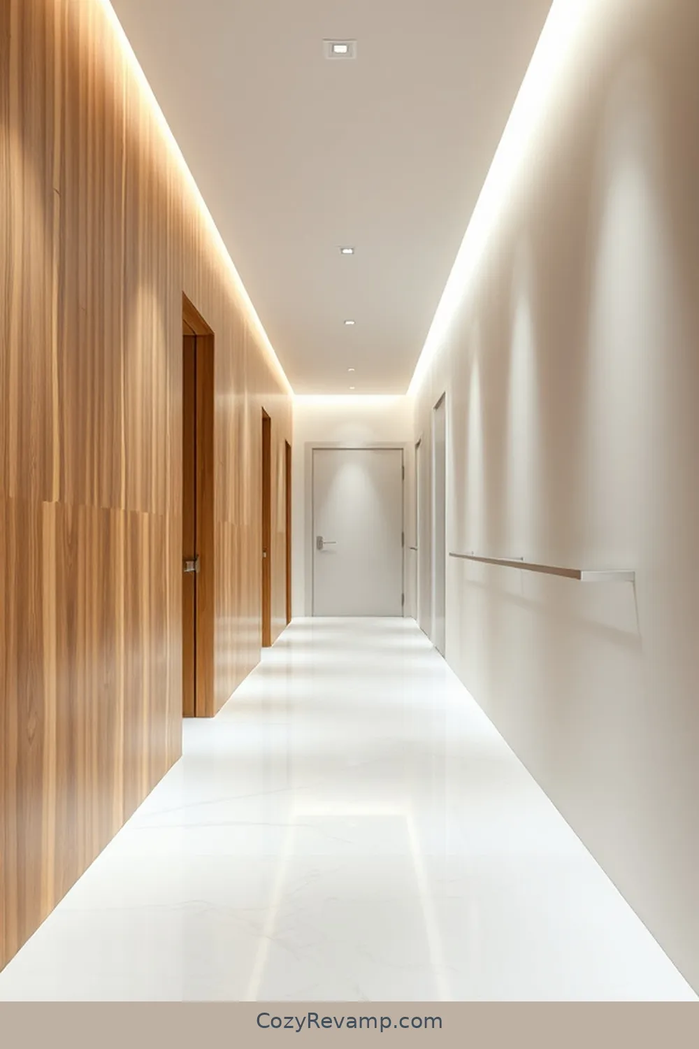 16 Inspiring Minimalist Hallway Designs With Bamboo Material 8 Monochromatic Bamboo and White Palette for 16 Inspiring Minimalist Hallway Designs With Bamboo Material