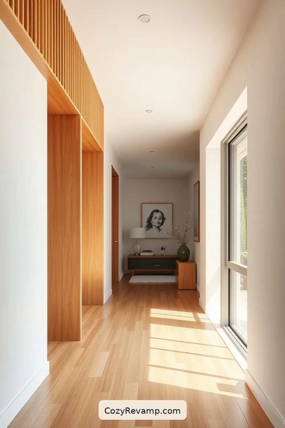 16 Inspiring Minimalist Hallway Designs With Bamboo Material 3 Open Concept Hallway With Bamboo Accents for 16 Inspiring Minimalist Hallway Designs With Bamboo Material