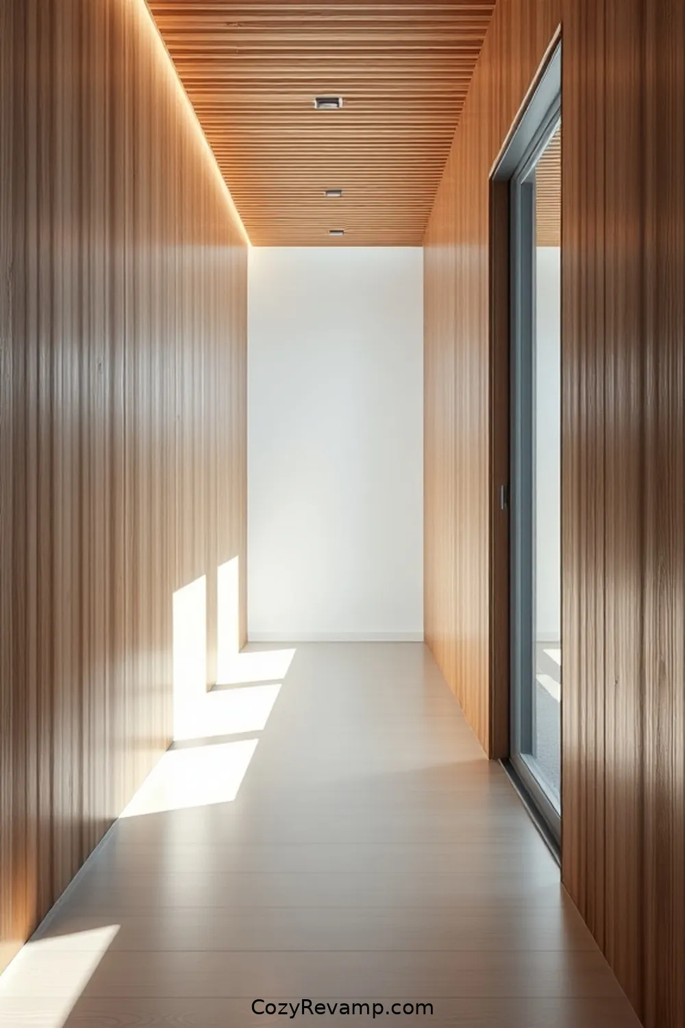 16 Inspiring Minimalist Hallway Designs With Bamboo Material 2 Sleek Bamboo Paneling for a Contemporary Look for 16 Inspiring Minimalist Hallway Designs With Bamboo Material
