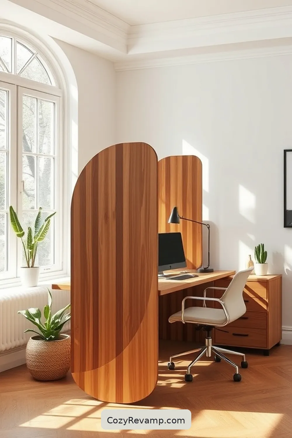 16 Inspiring Minimalist Home Office Ideas With Recycled Wood Material 17 Multi-Functional Wood Workspace Divider for 16 Inspiring Minimalist Home Office Ideas With Recycled Wood Material