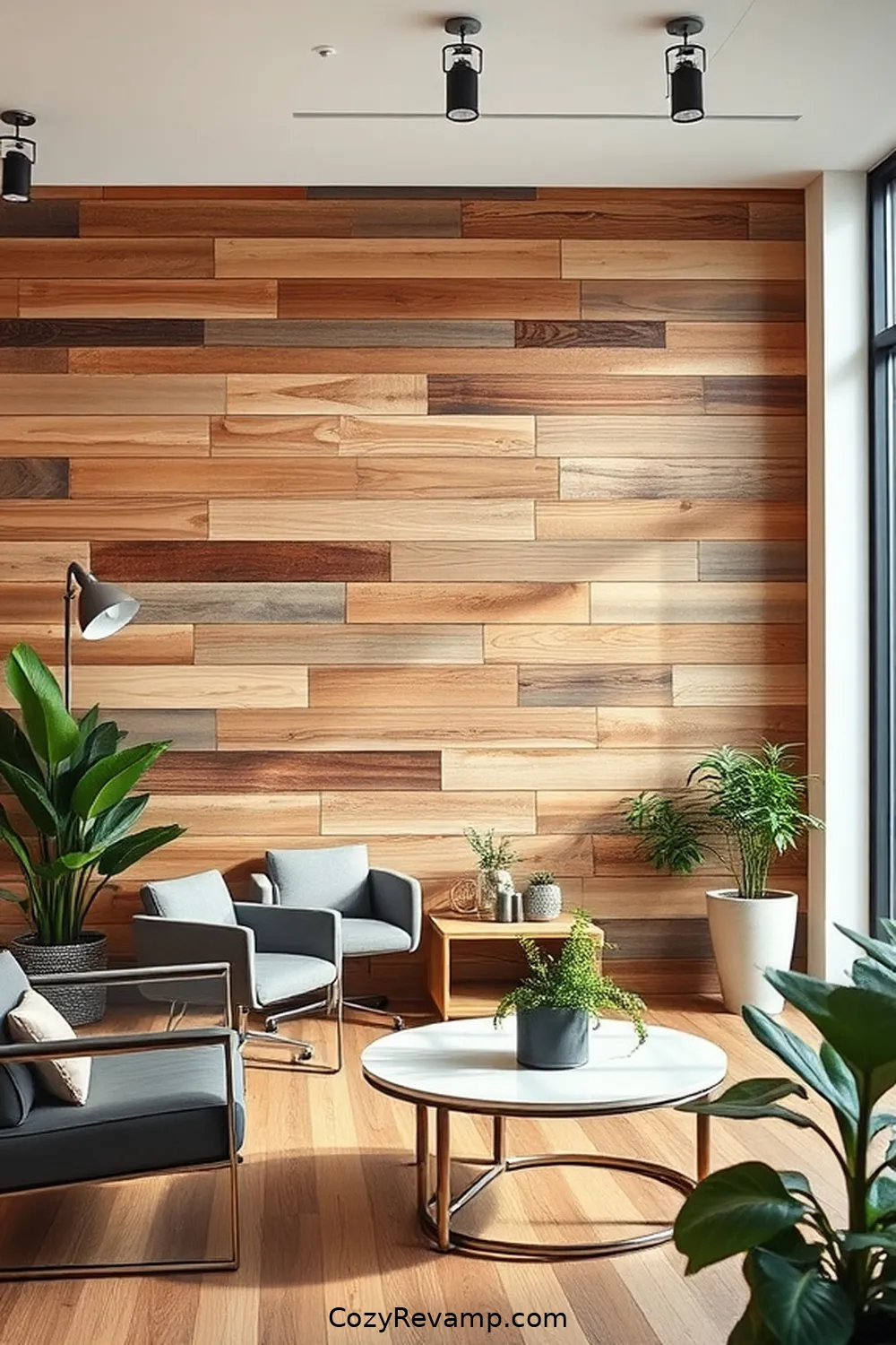 16 Inspiring Minimalist Home Office Ideas With Recycled Wood Material 16 Reclaimed Wood Accent Wall for 16 Inspiring Minimalist Home Office Ideas With Recycled Wood Material