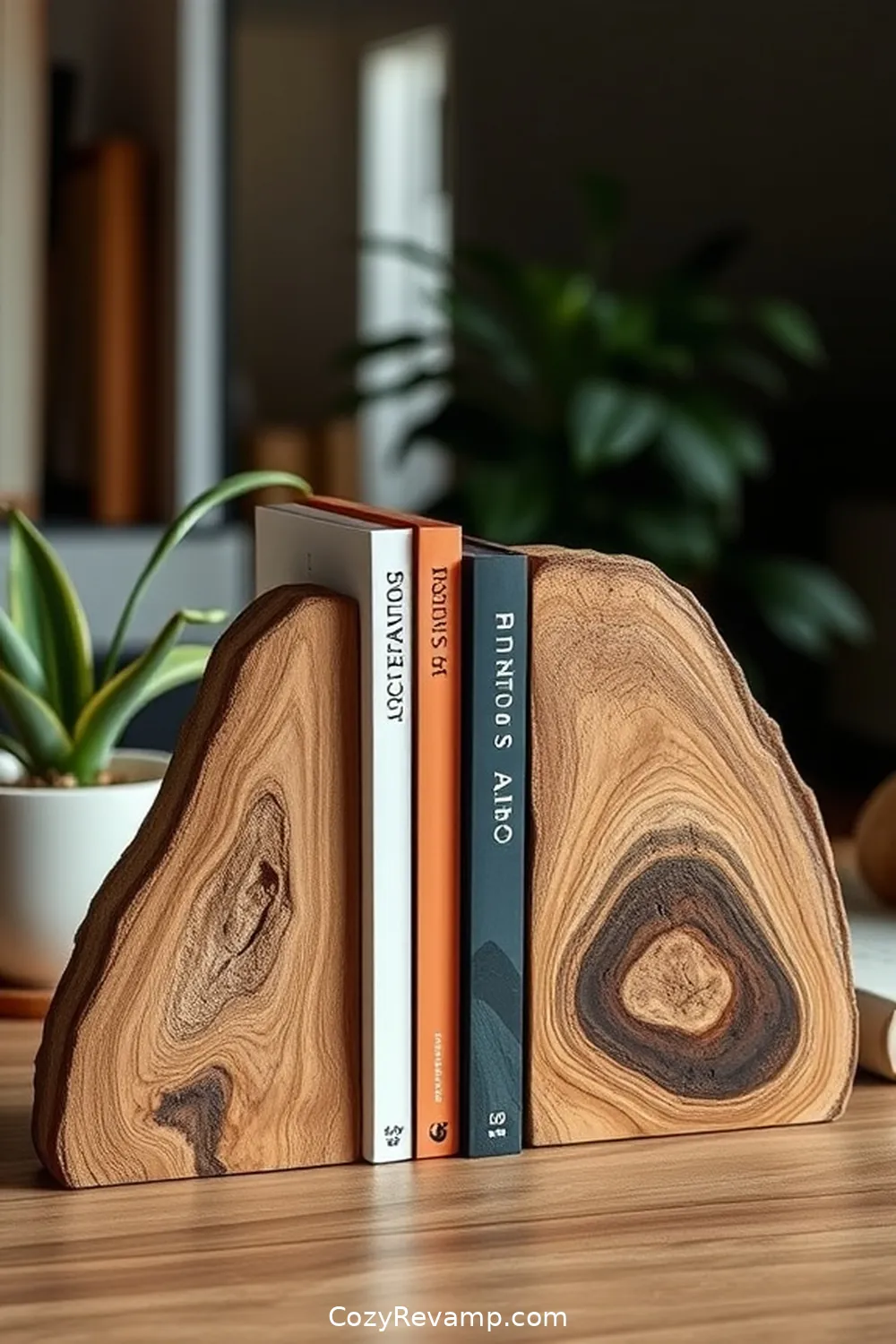 16 Inspiring Minimalist Home Office Ideas With Recycled Wood Material 9 Repurposed Wood Bookends for 16 Inspiring Minimalist Home Office Ideas With Recycled Wood Material