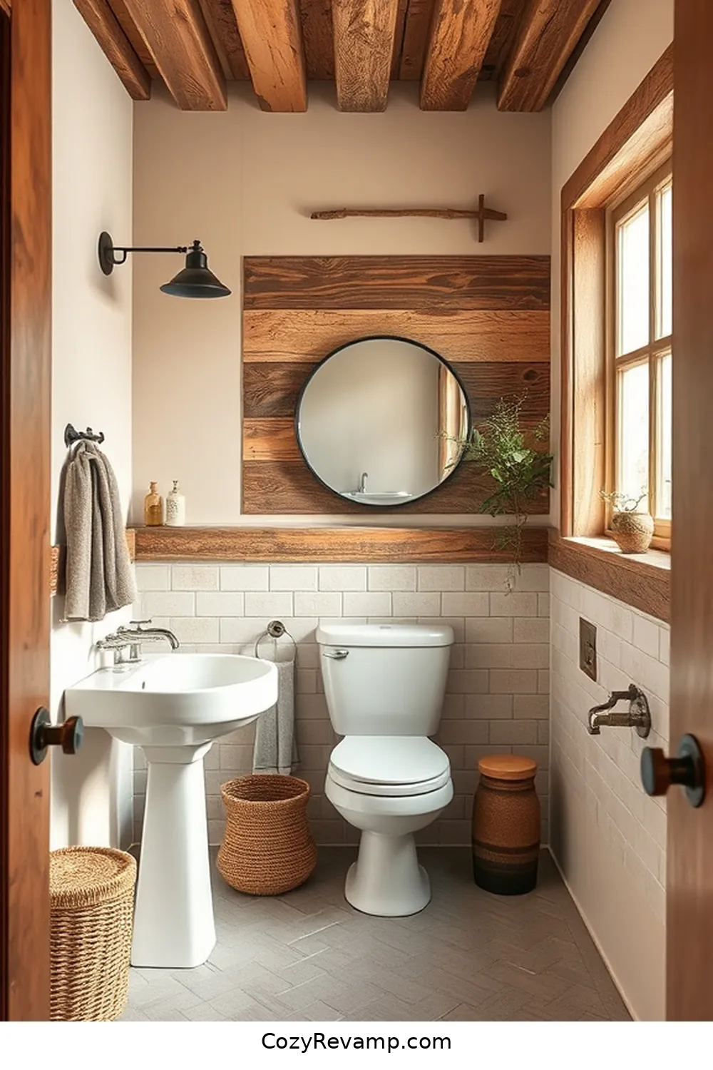 16 Key Elements for a Rustic Bathroom Using Reclaimed Materials 16 Eco-Friendly Paints for 16 Key Elements for a Rustic Bathroom Using Reclaimed Materials