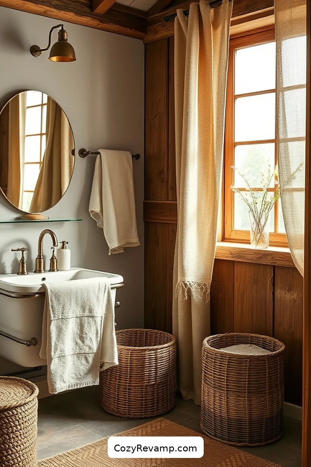 16 Key Elements for a Rustic Bathroom Using Reclaimed Materials 17 Natural Textiles and Linens for 16 Key Elements for a Rustic Bathroom Using Reclaimed Materials