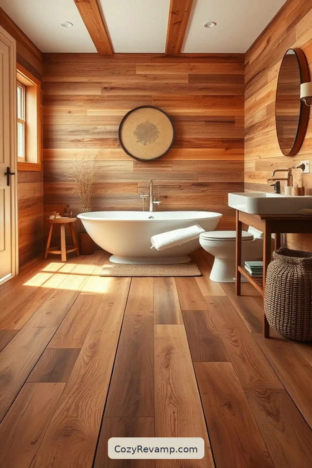 16 Key Elements for a Rustic Bathroom Using Reclaimed Materials 12 Reclaimed Wood Flooring for 16 Key Elements for a Rustic Bathroom Using Reclaimed Materials