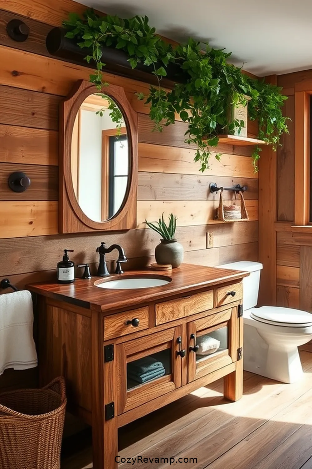 16 Key Elements for a Rustic Bathroom Using Reclaimed Materials 2 Reclaimed Wood Vanity for 16 Key Elements for a Rustic Bathroom Using Reclaimed Materials