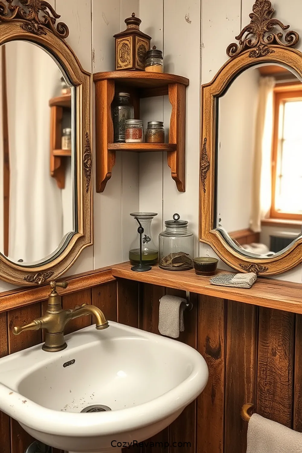 16 Key Elements for a Rustic Bathroom Using Reclaimed Materials 11 Vintage Accessories for 16 Key Elements for a Rustic Bathroom Using Reclaimed Materials