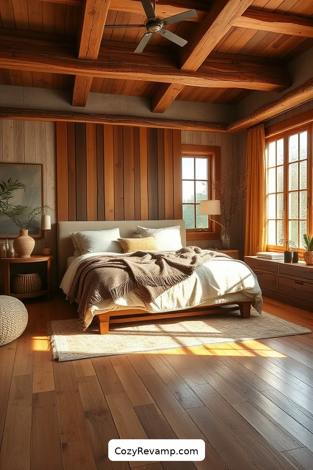 16 Key Elements for a Rustic Bedroom Using Bamboo Material 5 Bamboo Flooring for 16 Key Elements for a Rustic Bedroom Using Bamboo Material