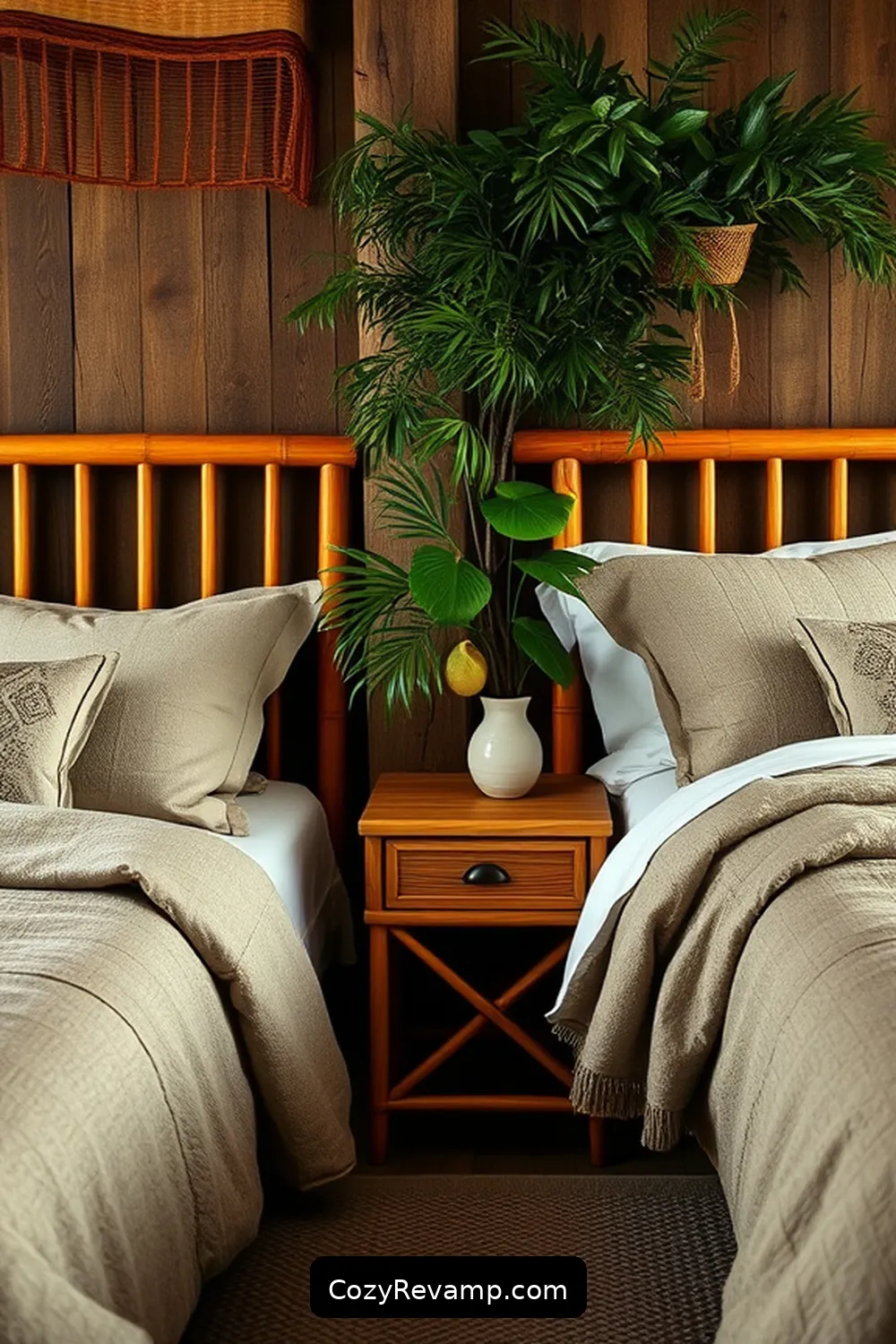16 Key Elements for a Rustic Bedroom Using Bamboo Material 6 Bamboo Nightstands for 16 Key Elements for a Rustic Bedroom Using Bamboo Material