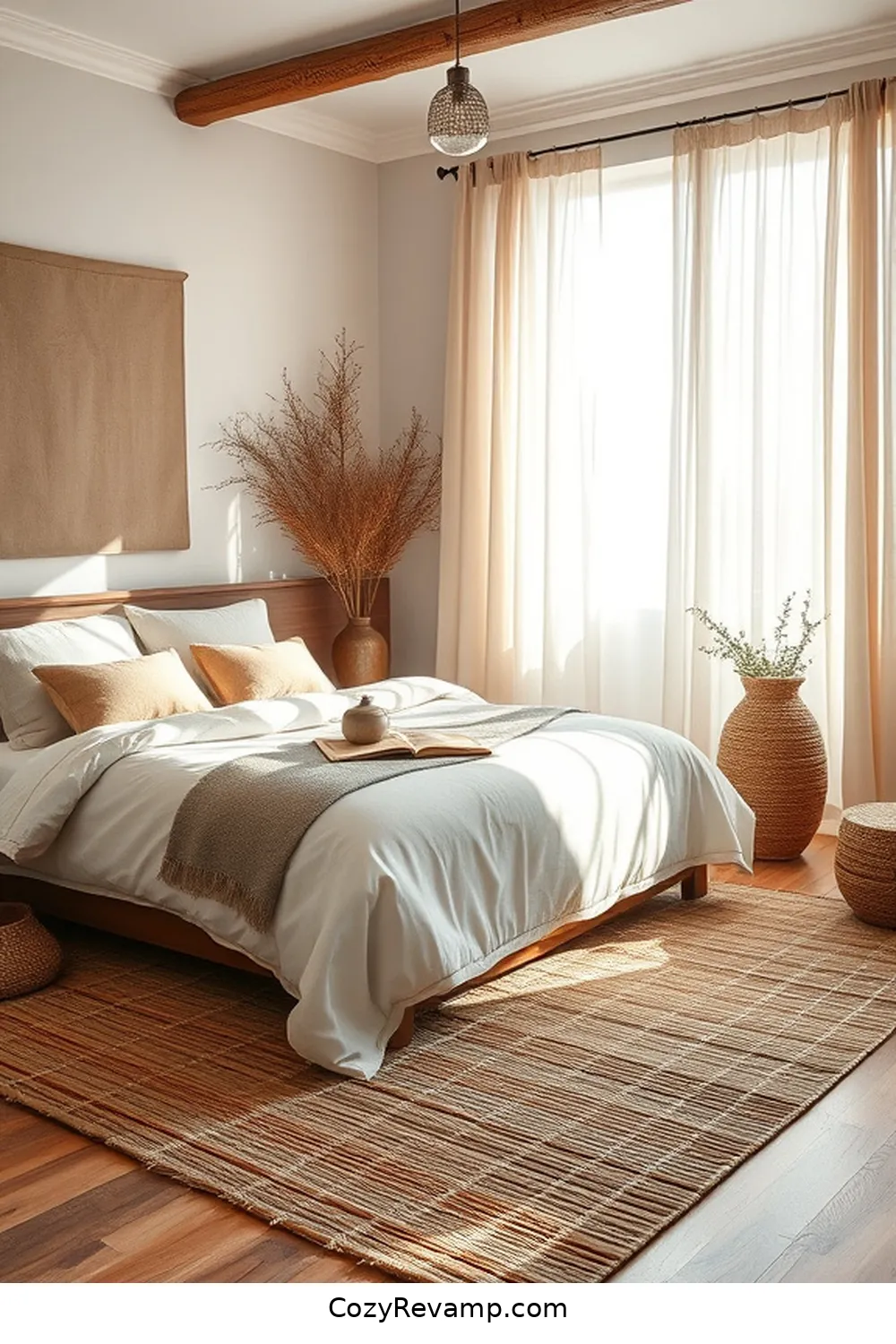 16 Key Elements for a Rustic Bedroom Using Bamboo Material 10 Bamboo Rugs for 16 Key Elements for a Rustic Bedroom Using Bamboo Material