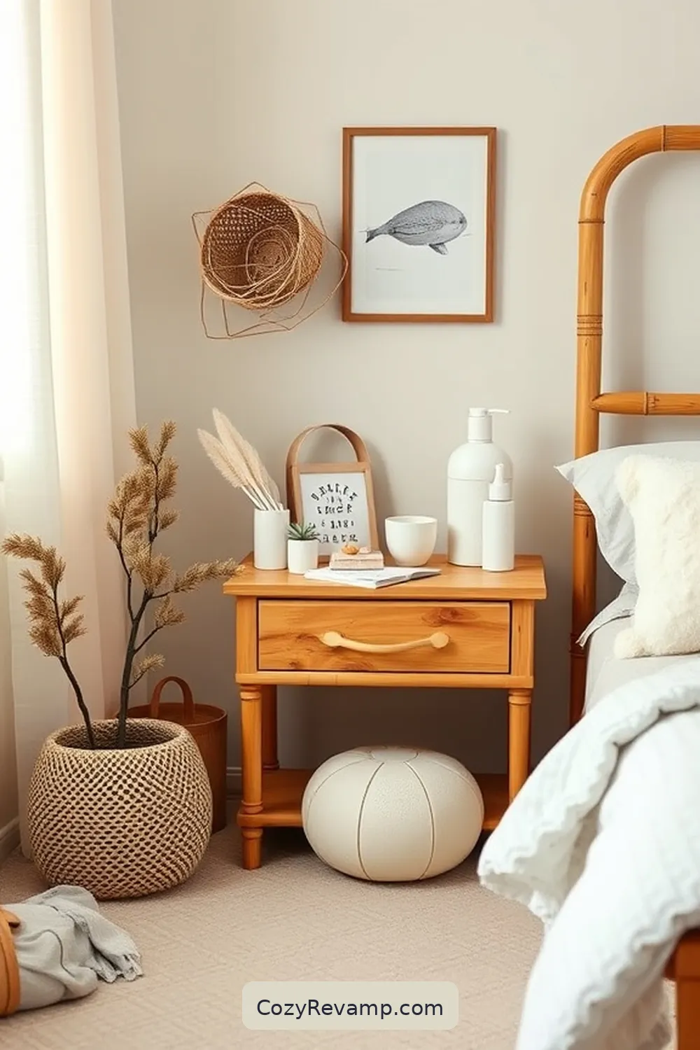 Bamboo Nightstand for 16 Must-Have Bamboo Materials for a Mid-Century Modern Nursery