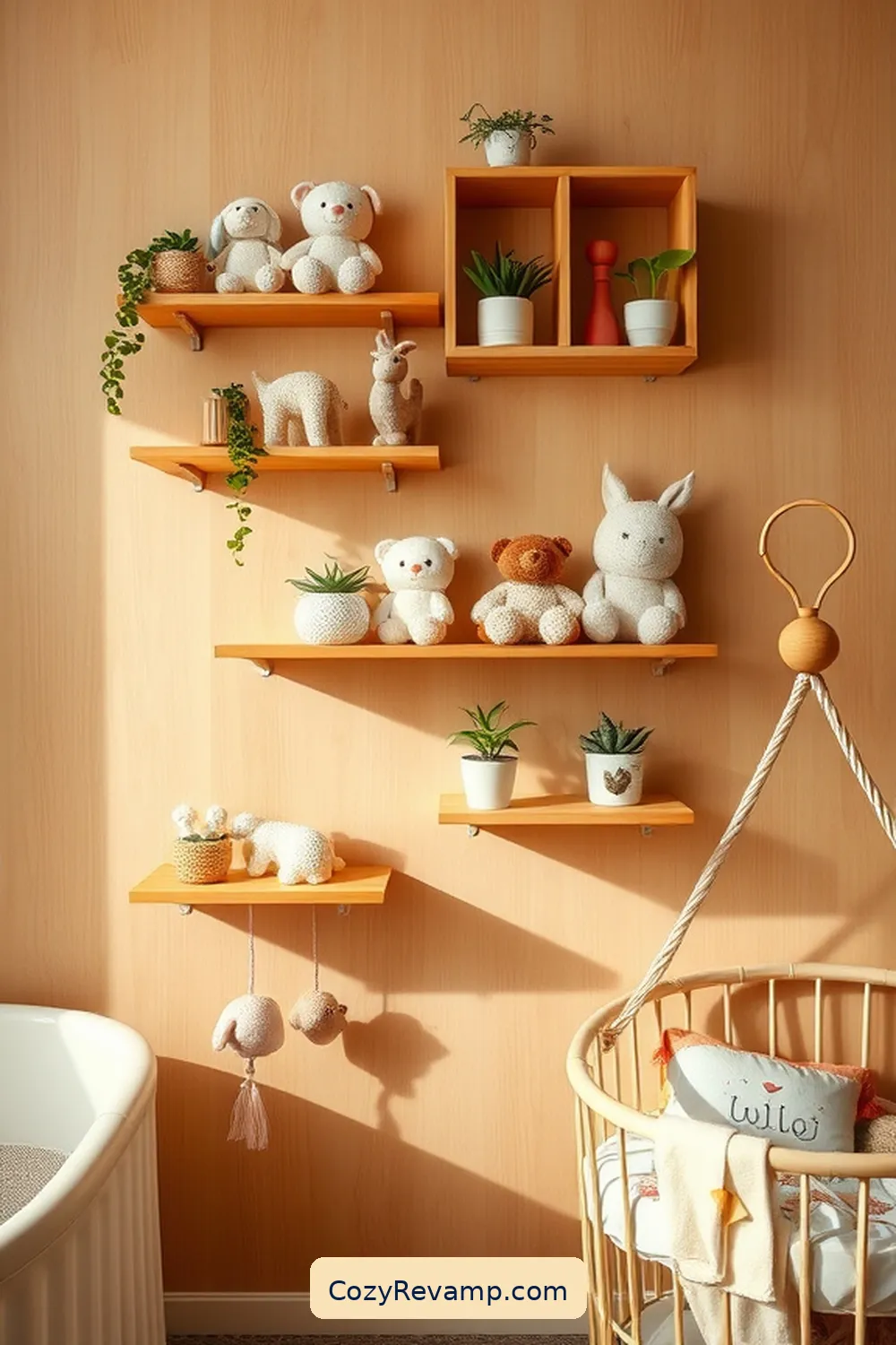Bamboo Wall Shelves for 16 Must-Have Bamboo Materials for a Mid-Century Modern Nursery
