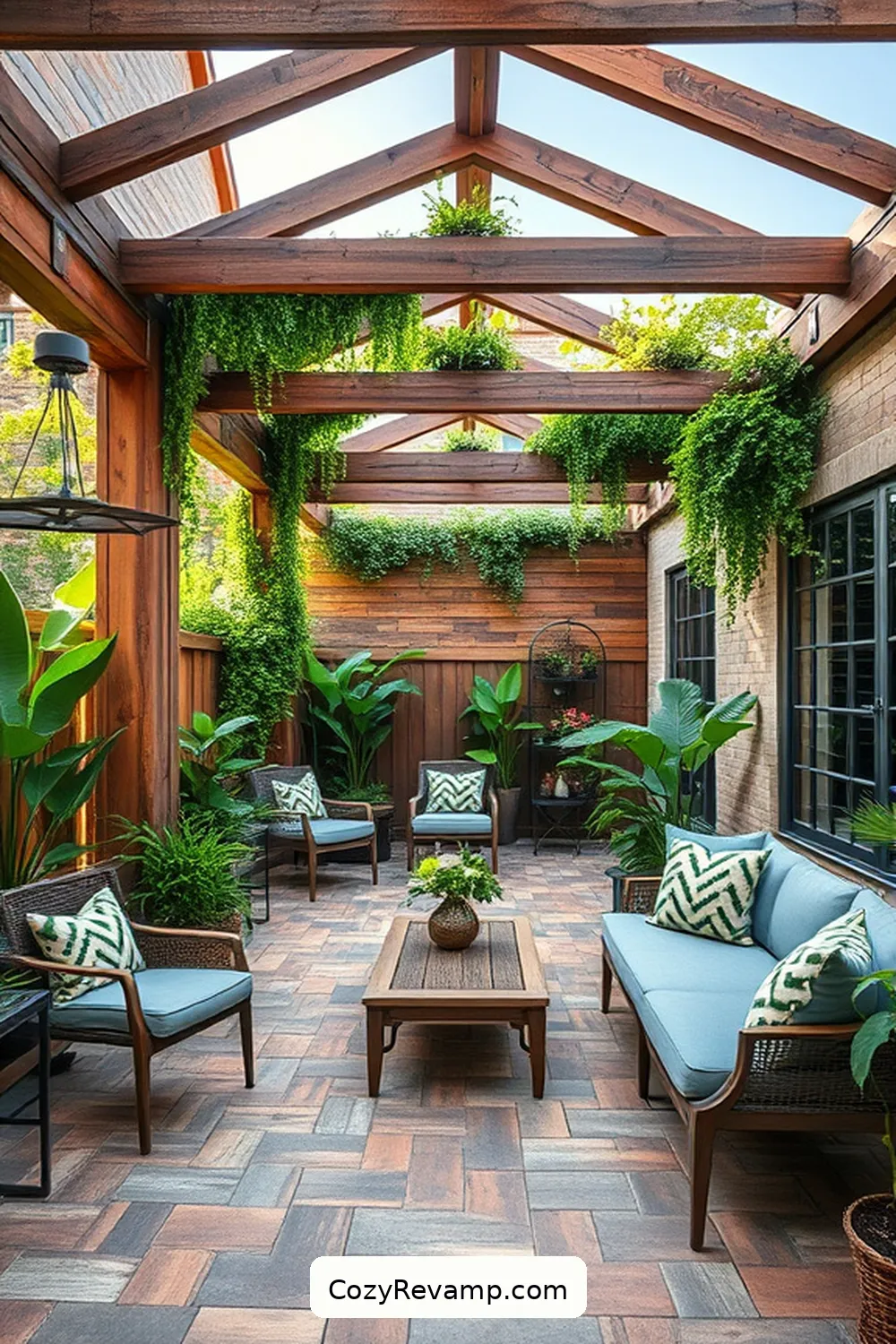 16 Stunning Industrial Outdoor Patios With Recycled Wood Material 10 Artistic Flair: Creative Patterns and Textures in Industrial Patios for 16 Stunning Industrial Outdoor Patios With Recycled Wood Material