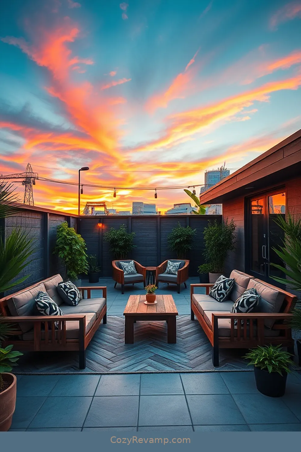16 Stunning Industrial Outdoor Patios With Recycled Wood Material 2 Urban Chic: A Modern Take on Recycled Wood Patios for 16 Stunning Industrial Outdoor Patios With Recycled Wood Material