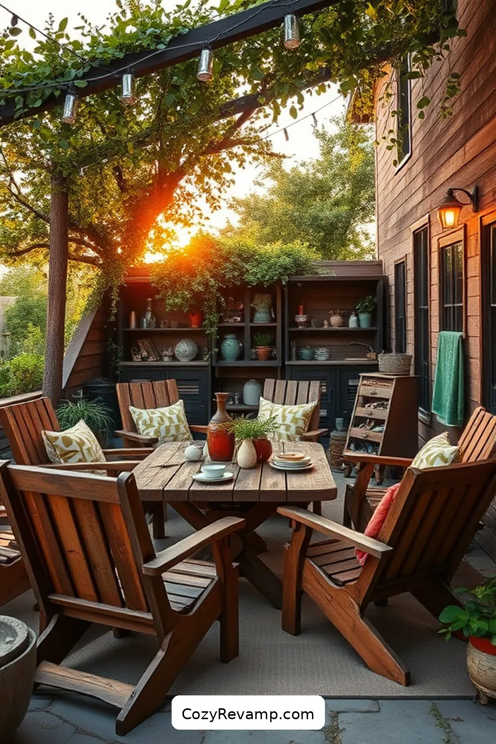 16 Stunning Industrial Outdoor Patios With Recycled Wood Material 6 Vintage Vibes: Infusing Character With Salvaged Timber for 16 Stunning Industrial Outdoor Patios With Recycled Wood Material