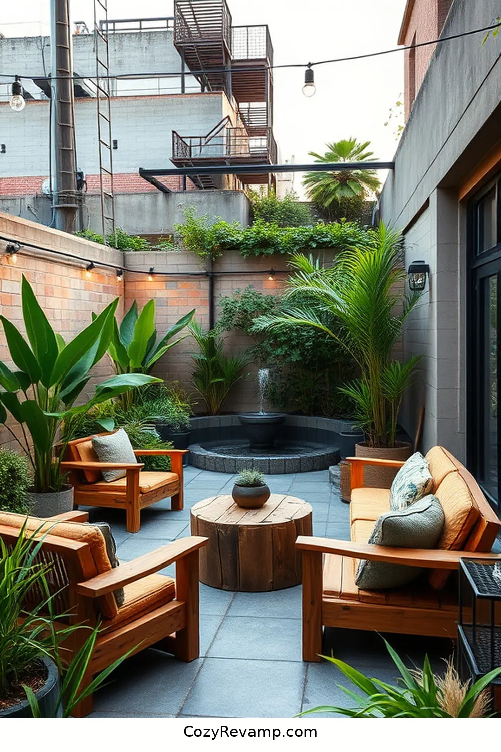 16 Stunning Industrial Outdoor Patios With Recycled Wood Material 11 Zen Oasis: Tranquil Spaces Featuring Recycled Wood for 16 Stunning Industrial Outdoor Patios With Recycled Wood Material