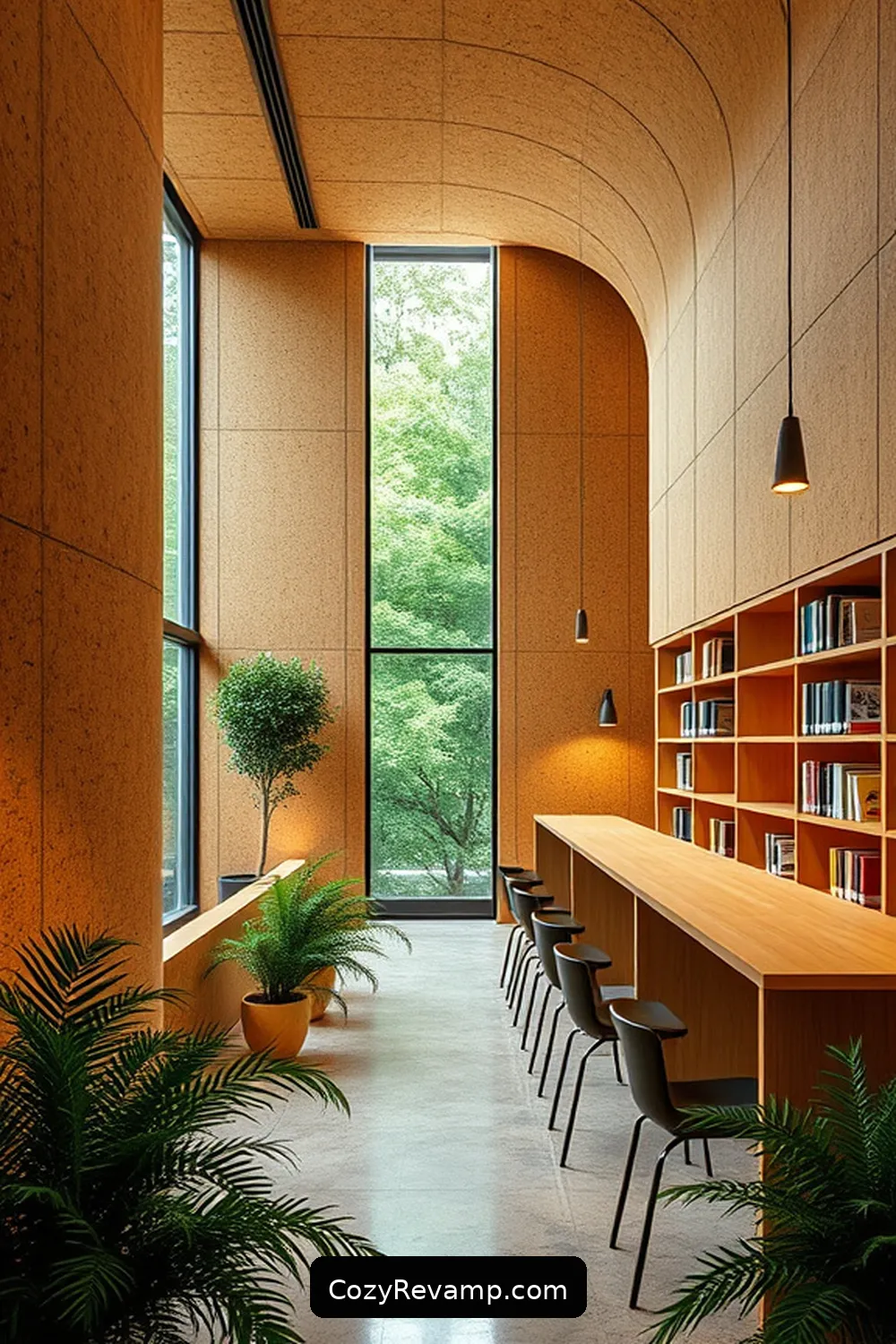 The Cerny Library, Czech Republic for 16 Stunning Minimalist Libraries With Cork Material