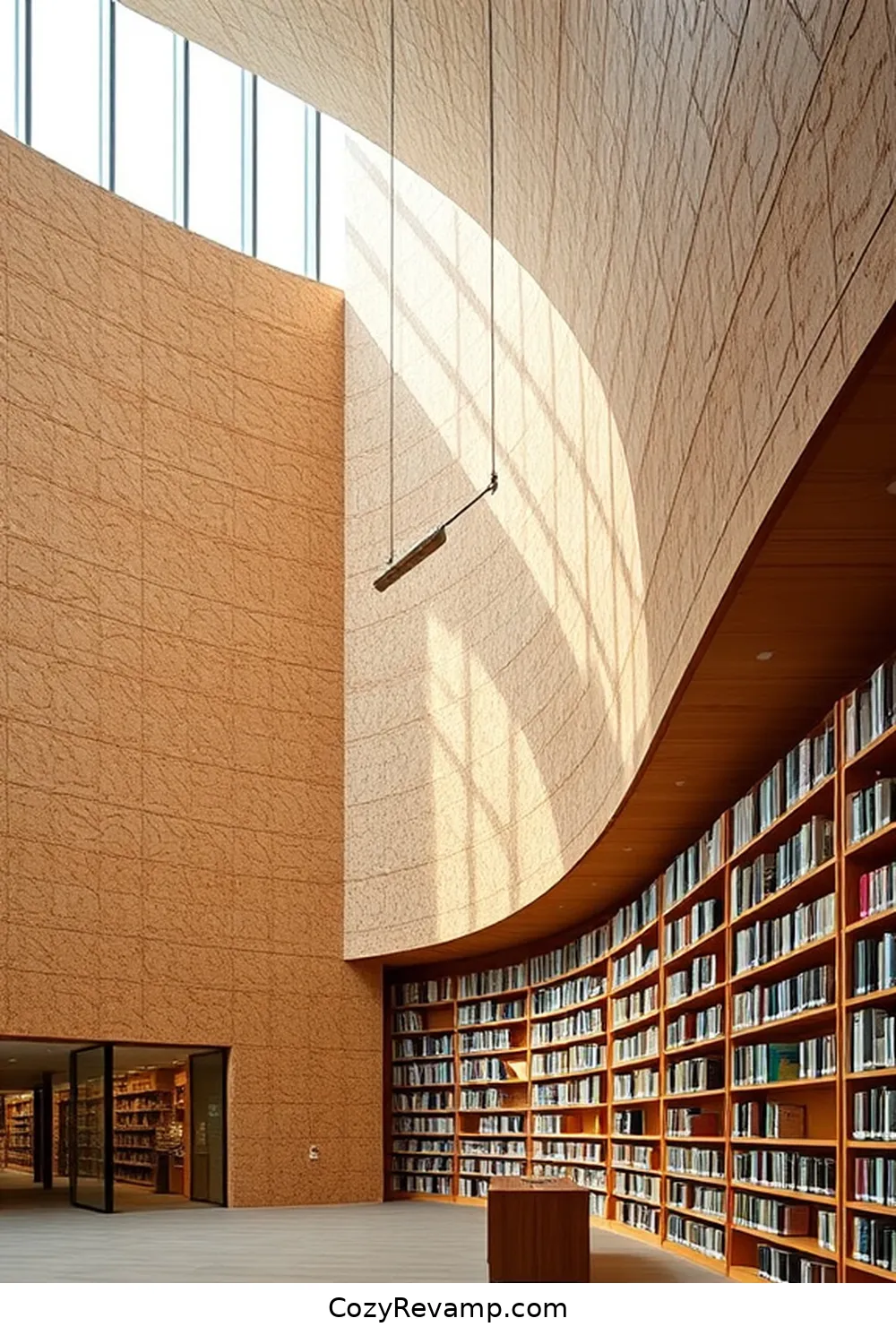 The New Central Library, Canada for 16 Stunning Minimalist Libraries With Cork Material