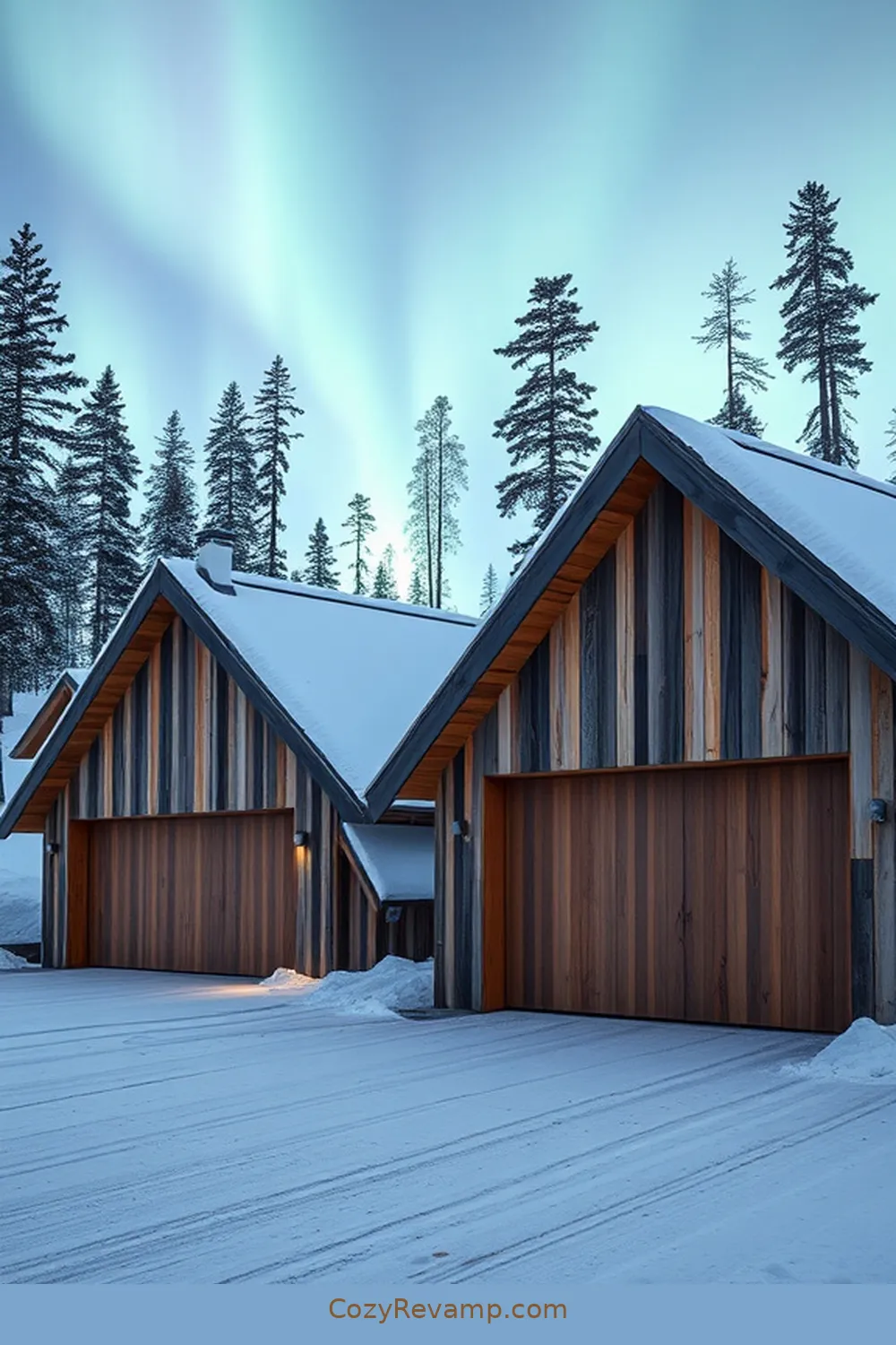 16 Stunning Scandinavian Garages Built With Recycled Wood Material 11 Unique Shapes in Lapland for 16 Stunning Scandinavian Garages Built With Recycled Wood Material