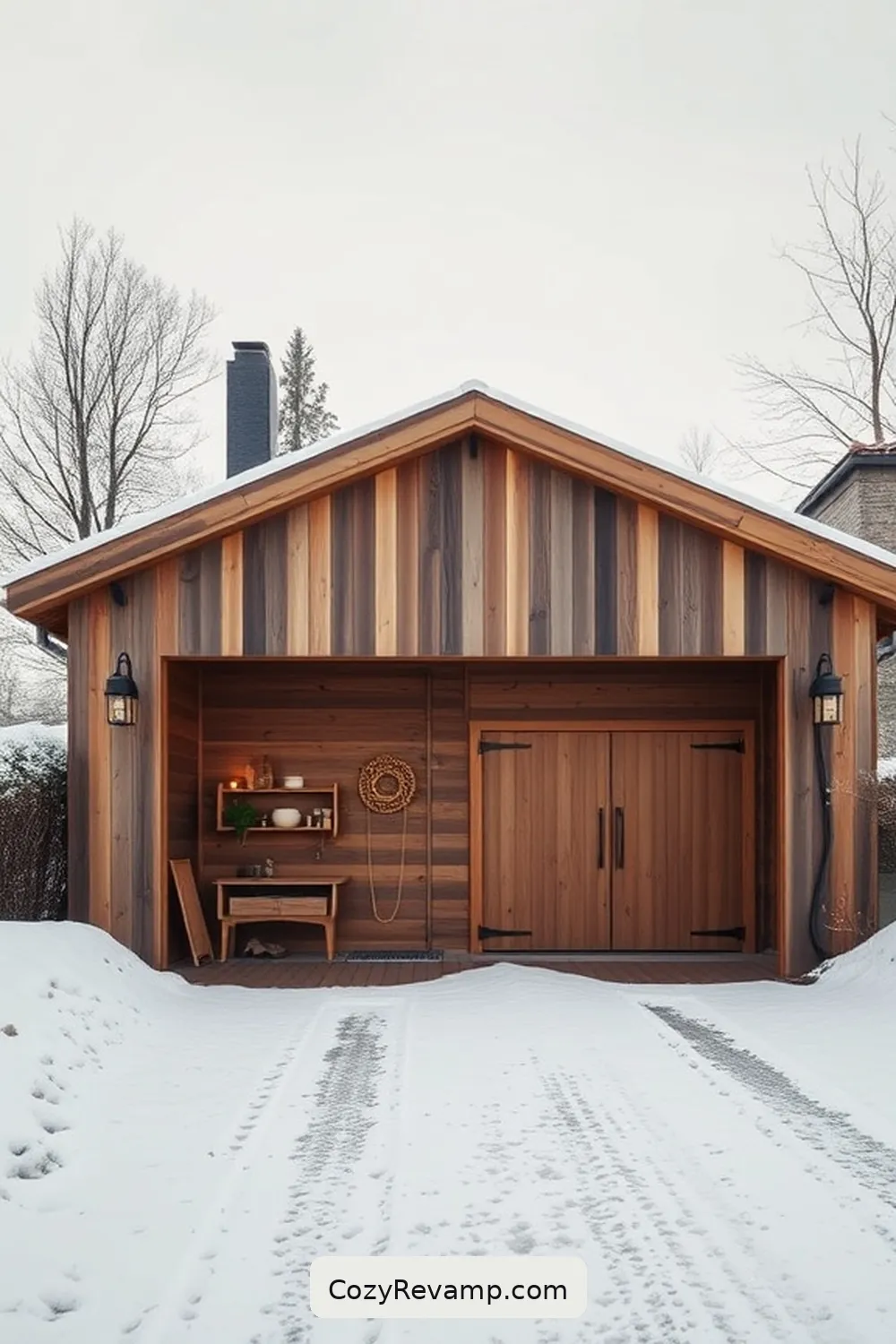 16 Stunning Scandinavian Garages Built With Recycled Wood Material 13 Warmth of Wood in Stockholm for 16 Stunning Scandinavian Garages Built With Recycled Wood Material