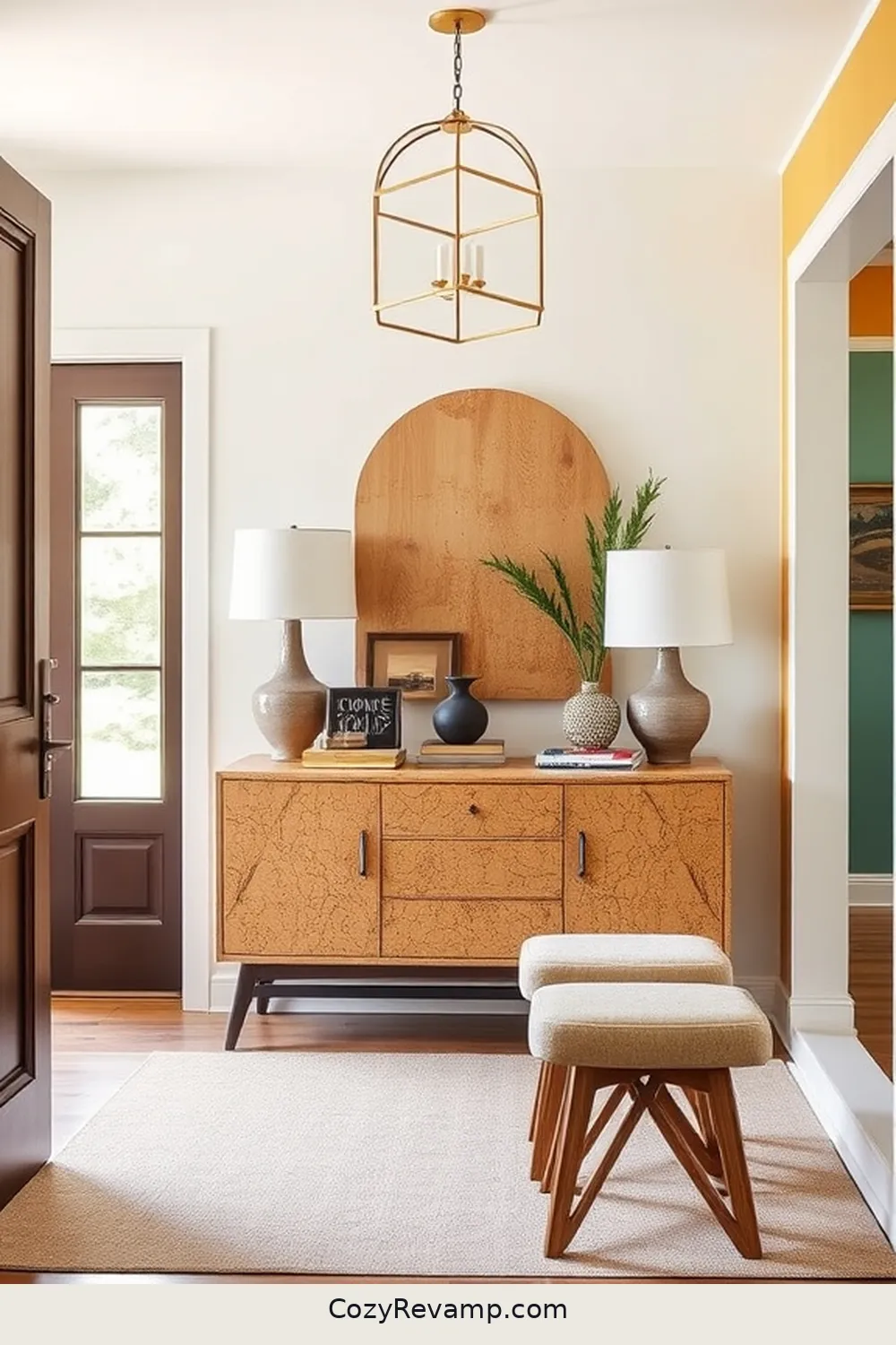 Cork Accent Furniture Pieces for 16 Stylish Ways to Use Cork Material in Your Mid-Century Modern Entryway