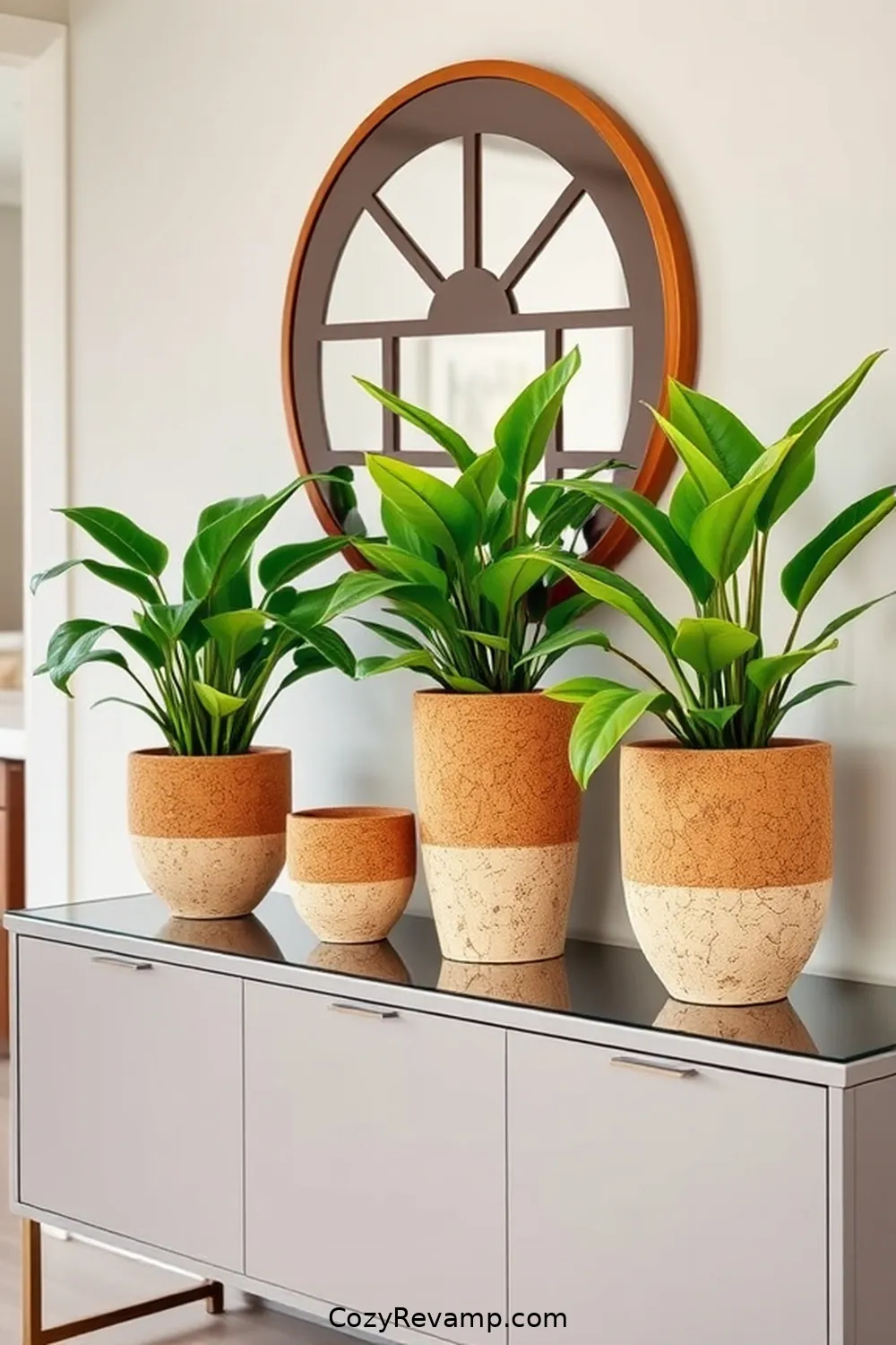 Cork Planters for a Fresh Touch for 16 Stylish Ways to Use Cork Material in Your Mid-Century Modern Entryway