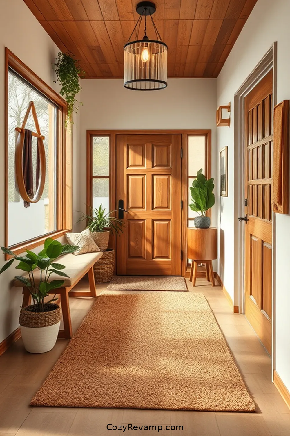 Cork Rugs for Comfort and Style for 16 Stylish Ways to Use Cork Material in Your Mid-Century Modern Entryway