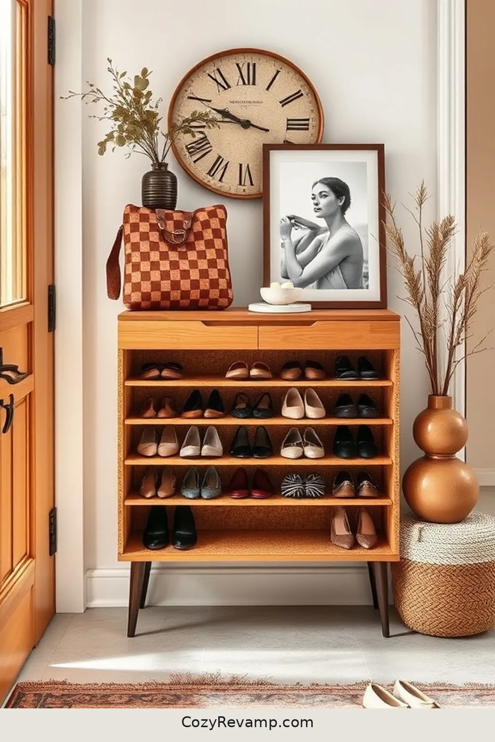 Cork Shoe Racks for Organization for 16 Stylish Ways to Use Cork Material in Your Mid-Century Modern Entryway