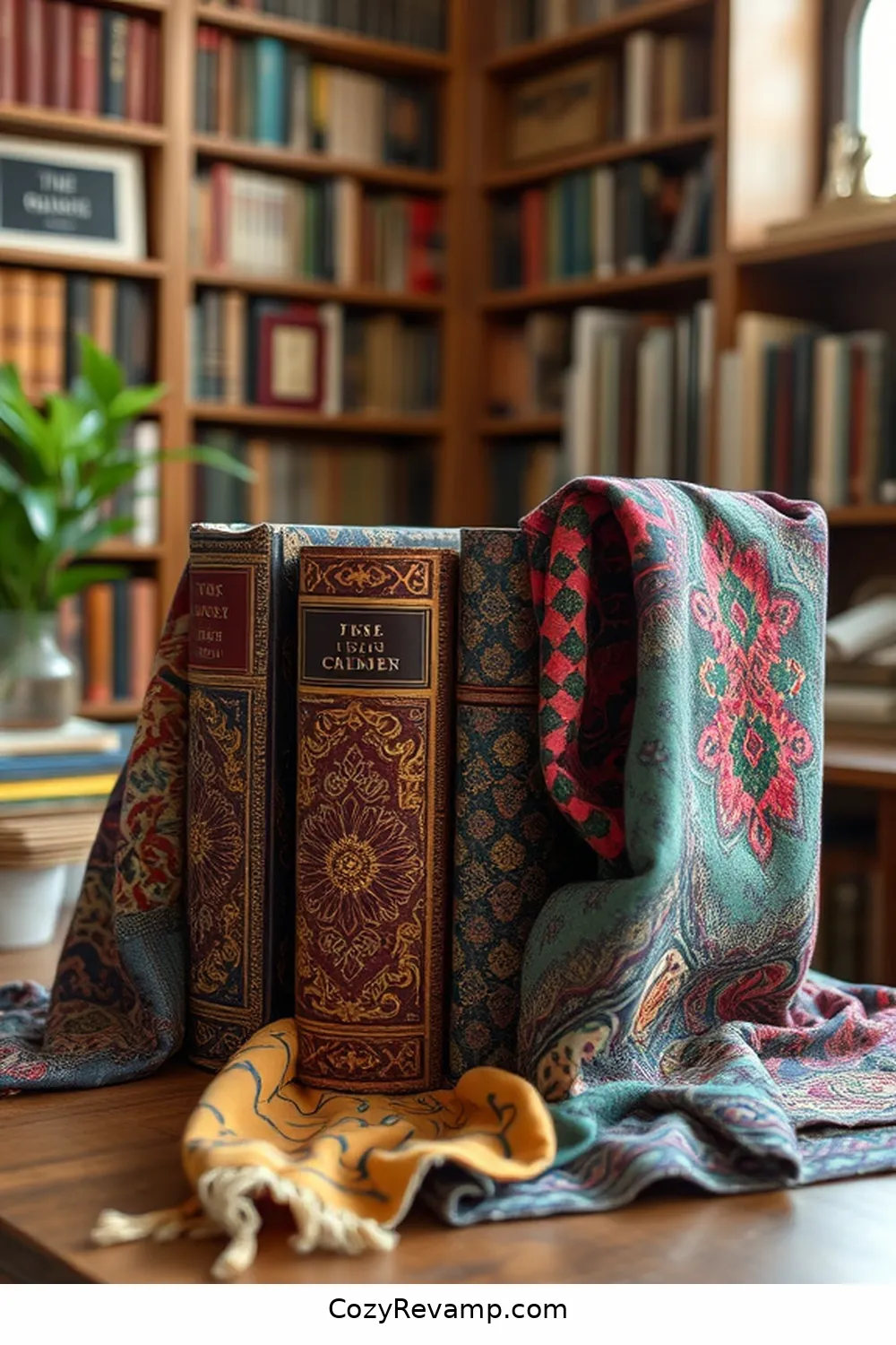 16 Ways to Create a Bohemian Library With Upcycled Fabric Material 3 Create Unique Book Covers From Soft Fabrics for 16 Ways to Create a Bohemian Library With Upcycled Fabric Material