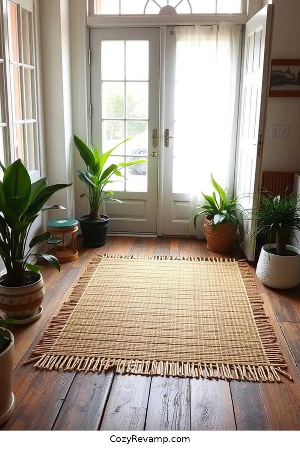 Bamboo Door Mats for 16 Ways to Incorporate Bamboo Material in Your Modern Farmhouse Hallway