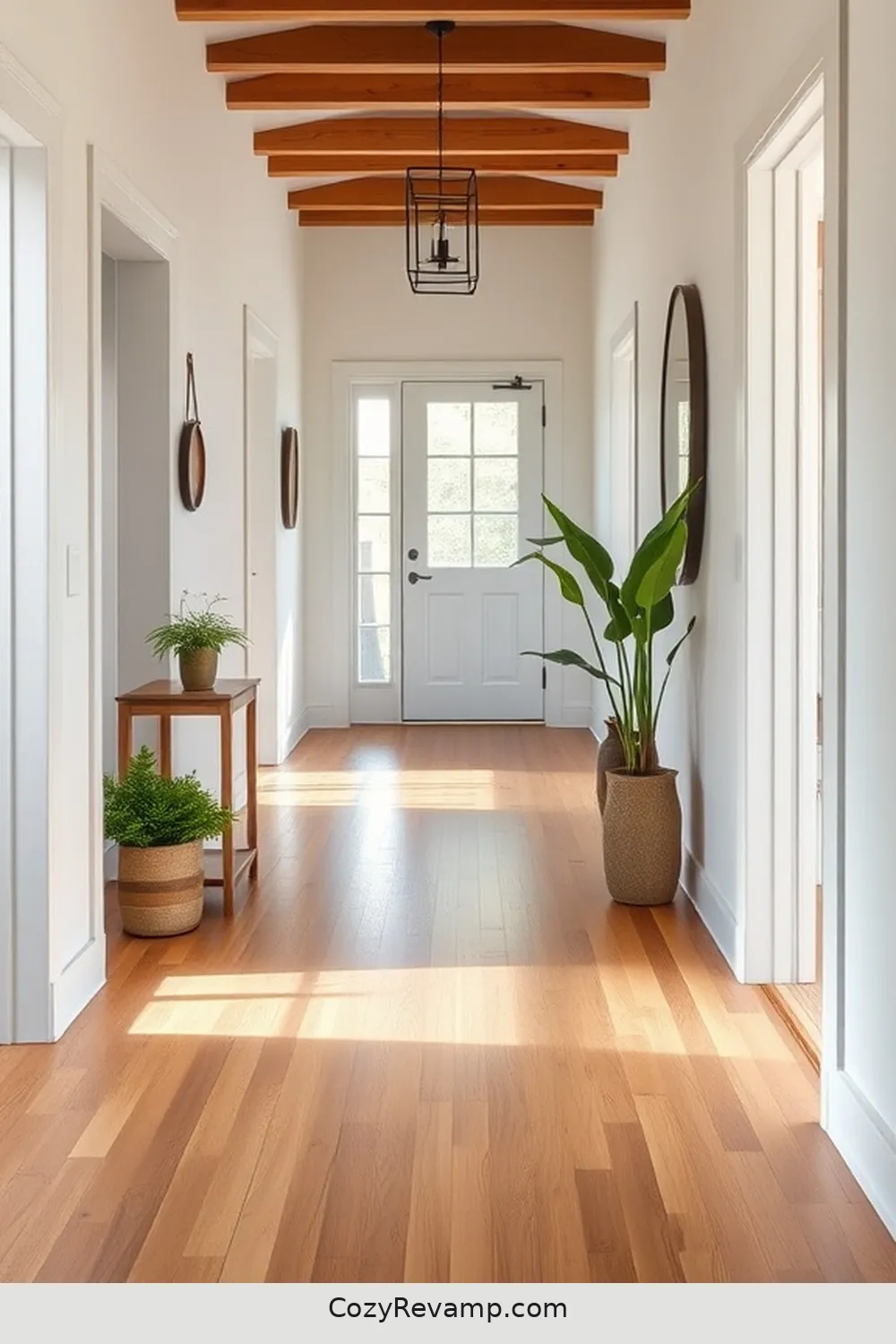 Bamboo Flooring for 16 Ways to Incorporate Bamboo Material in Your Modern Farmhouse Hallway